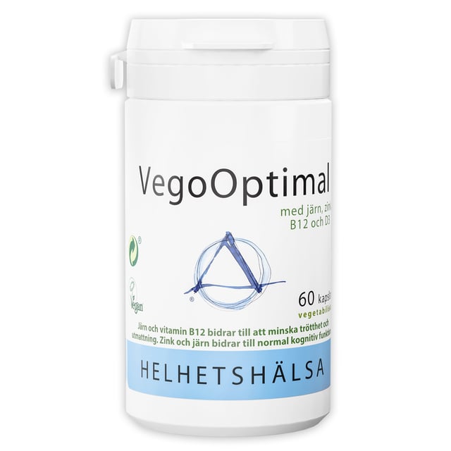 Helhetshälsa VegoOptimal 60 kapslar | Vitaminer & kosttillskott - Vitaminer & mineraler - Multivitamin - Multivitaminkomplex,Vitaminer & kosttillskott - Kosttillskott för veganer & vegetarianer | Apoteka