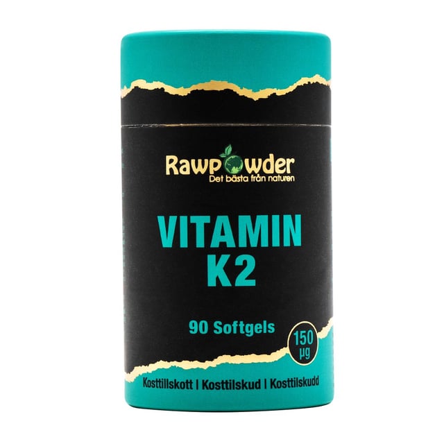 Rawpowder Vitamin K2 150μg 90 softgels | Vitaminer & kosttillskott - Vitaminer & mineraler - K-vitamin | Apoteka
