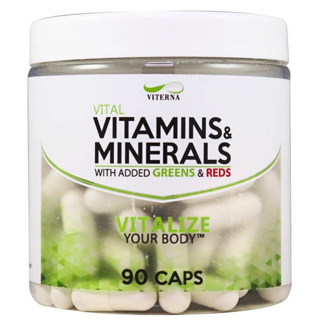 Viterna Vital Multivitamin & Minerals + Greens & Reds 90 kapslar | Vitaminer & kosttillskott - Vitaminer & mineraler - Multivitamin - Multivitaminkomplex | Apoteka