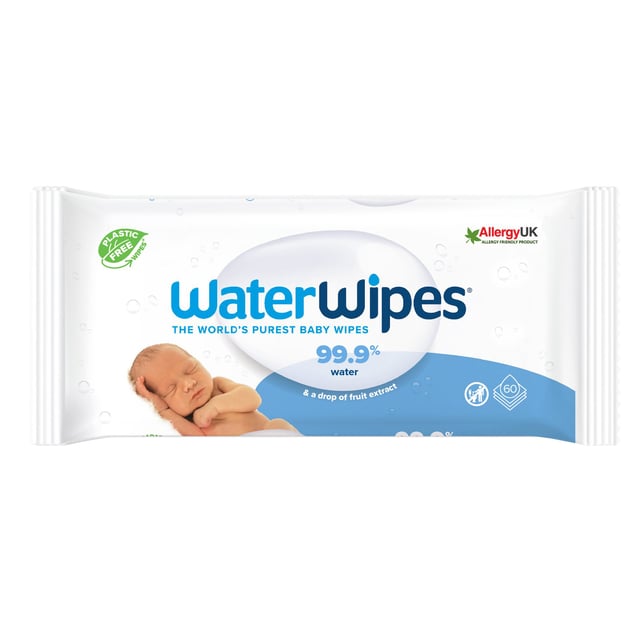 WaterWipes Våtservett Plastfri 60 st | Baby, barn & förälder - Blöjor & våtservetter - Våtservetter | Apoteka