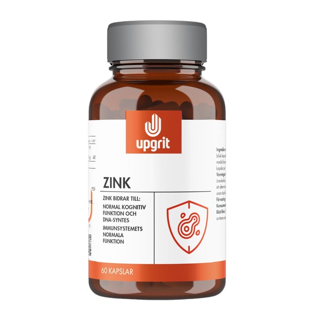Upgrit Zink 60 kapslar | Vitaminer & kosttillskott - Vitaminer & mineraler - Zink | Apoteka