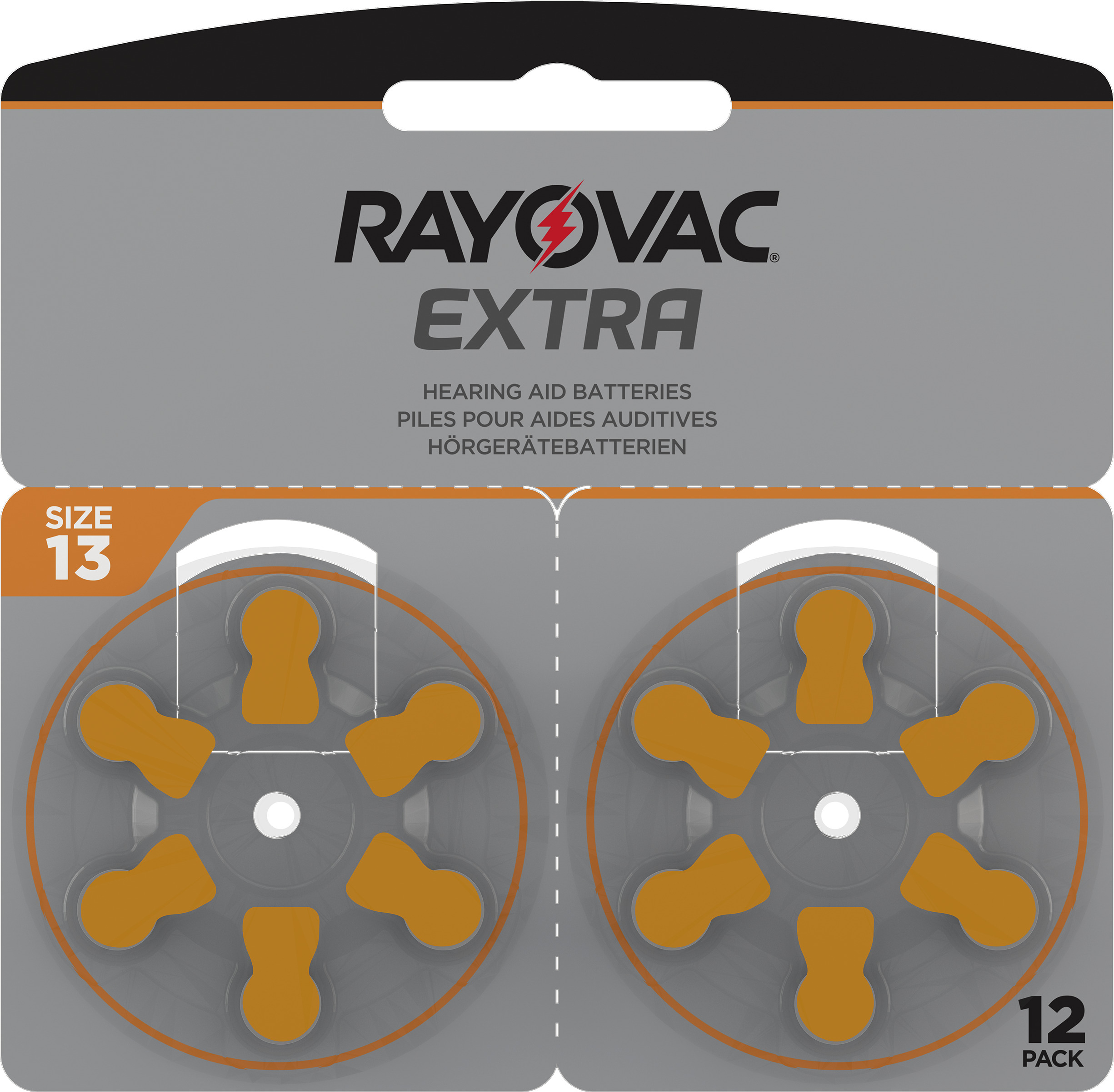 Rayovac Extra Hörapparatsbatterier 13 Orange 12 st