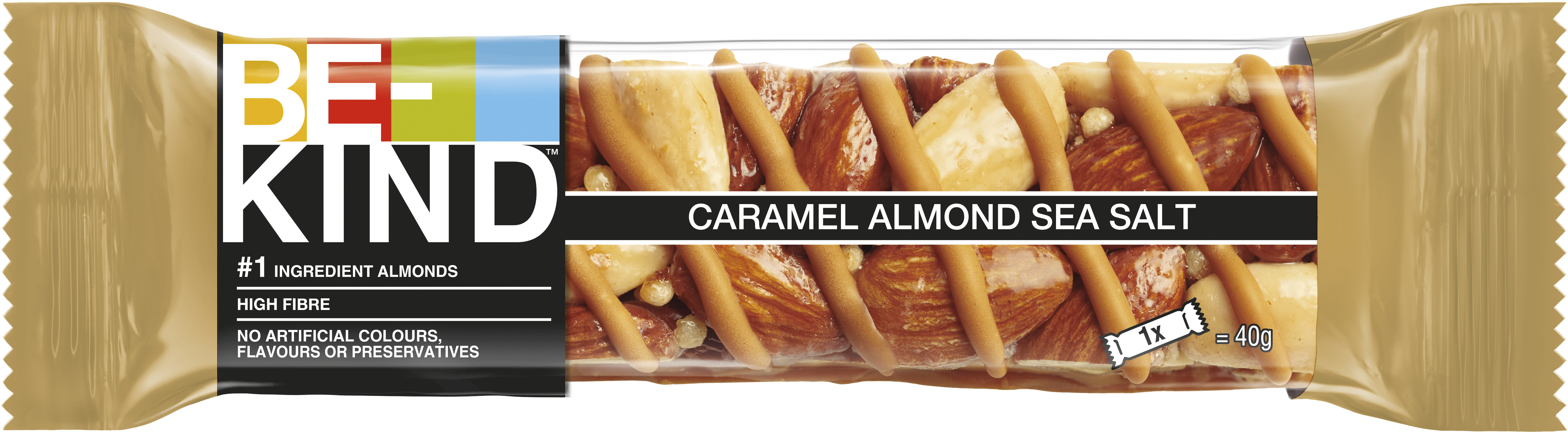 BE-KIND Caramel Almond Sea Salt 40 g