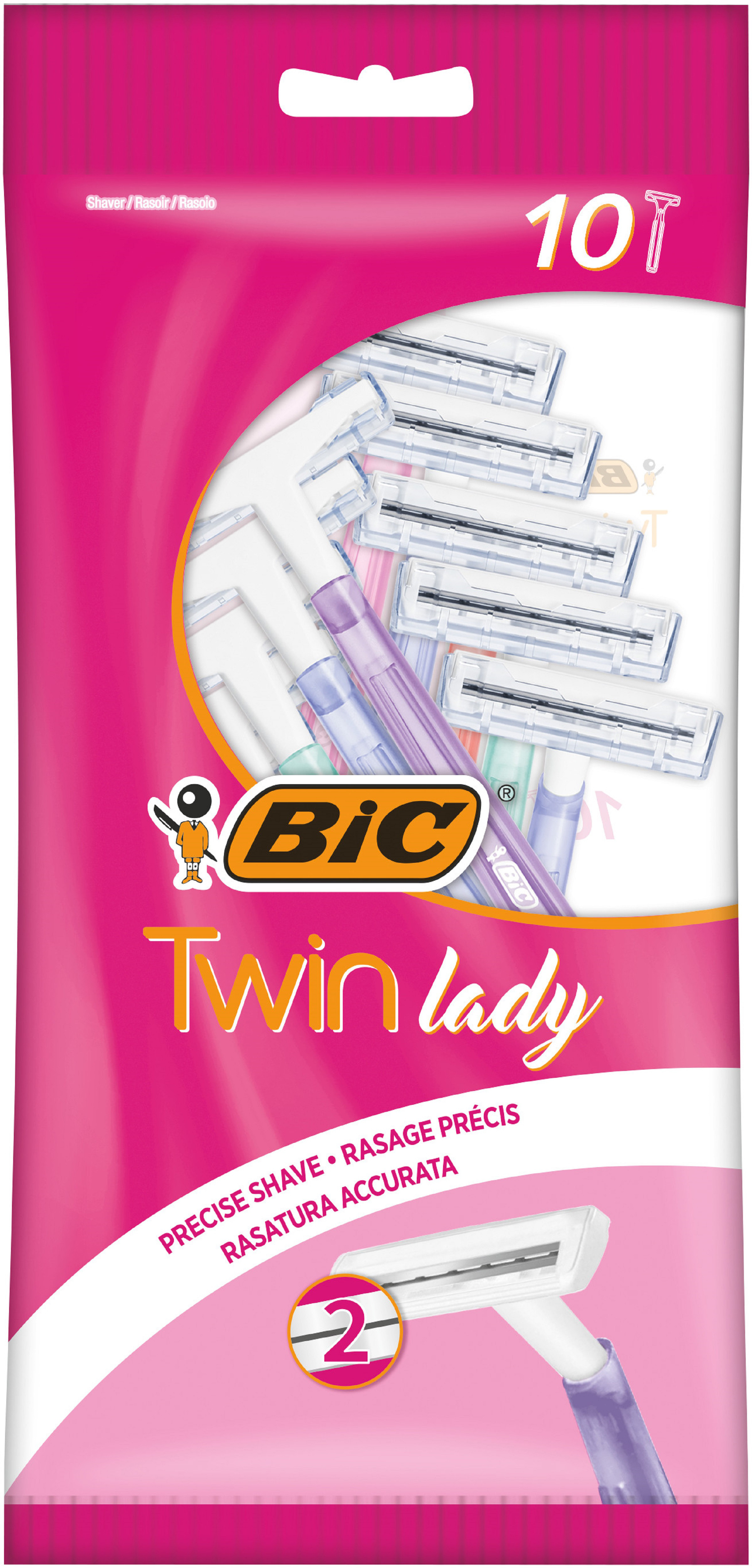 Bic Twin Lady Sensitive Engångsrakhyvlar 10 st