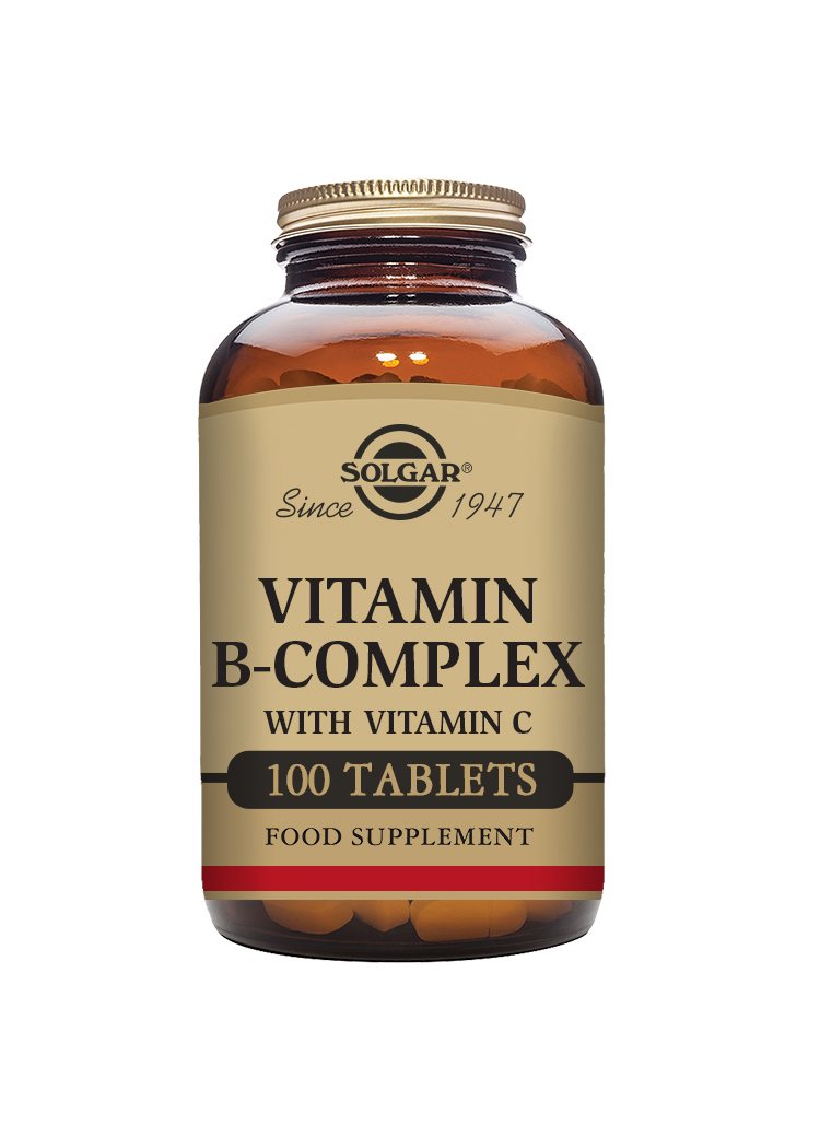 Solgar Vitamin B-Complex & Vitamin C 100 tabletter