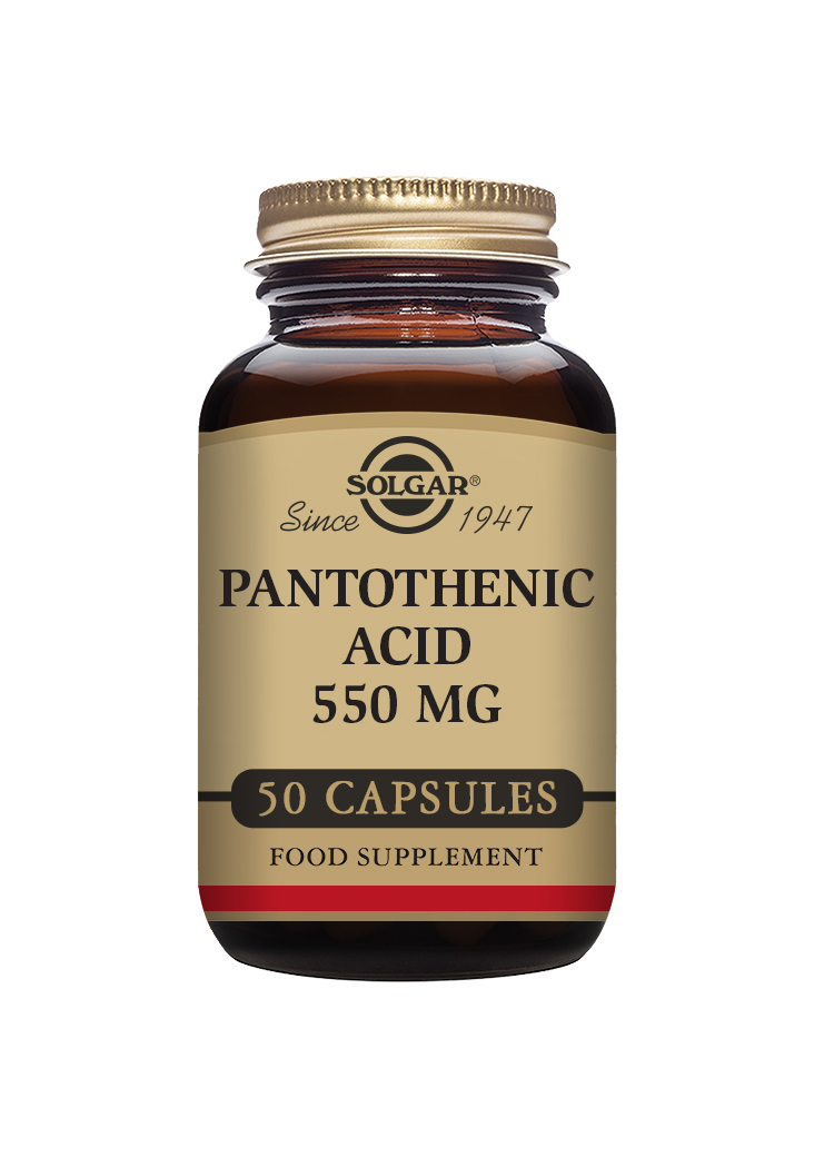 Solgar Pantothenic Acid 550 mg Pantotensyra 50 kapslar
