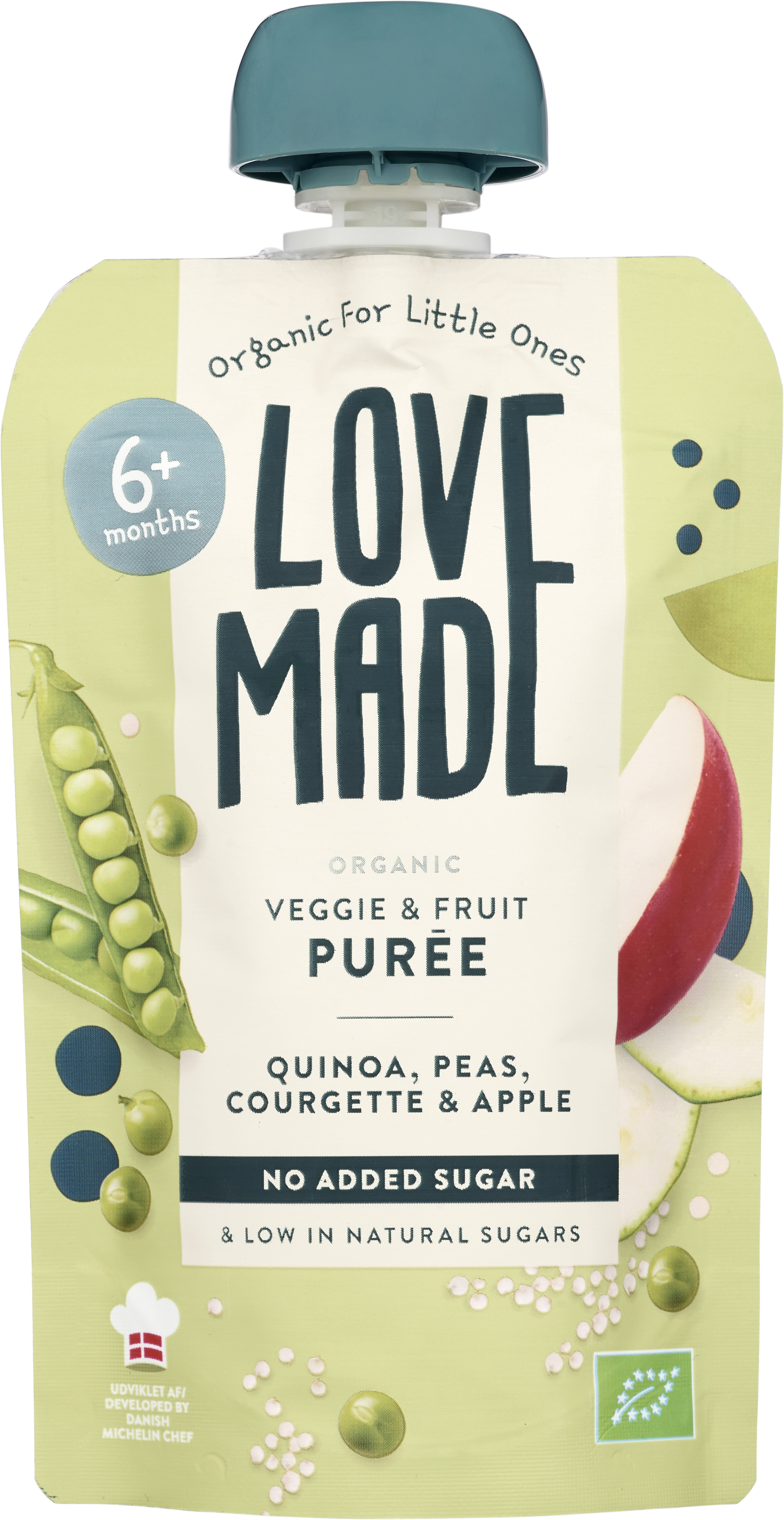 LoveMade Ekologisk Purée Quinoa Ärtor Squash & Äpple 100 g