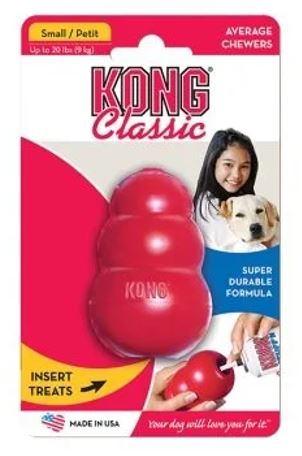 Kong Classic Tugg-och Aktivitetsleksak Small Röd 1 st
