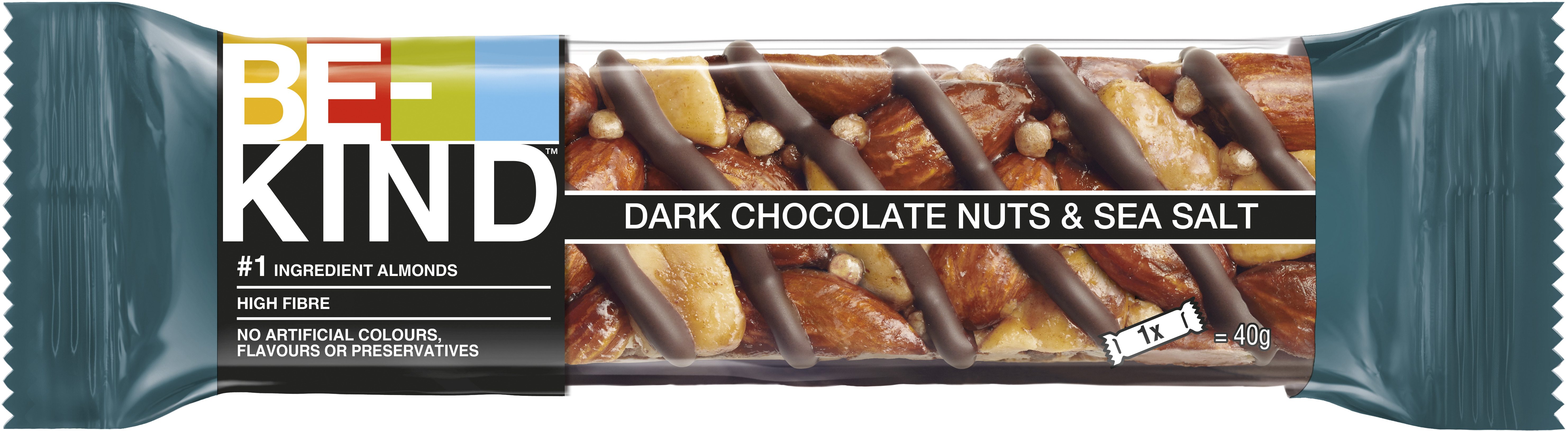 BE-KIND Dark Chocolate Nuts & Sea Salt 40 g