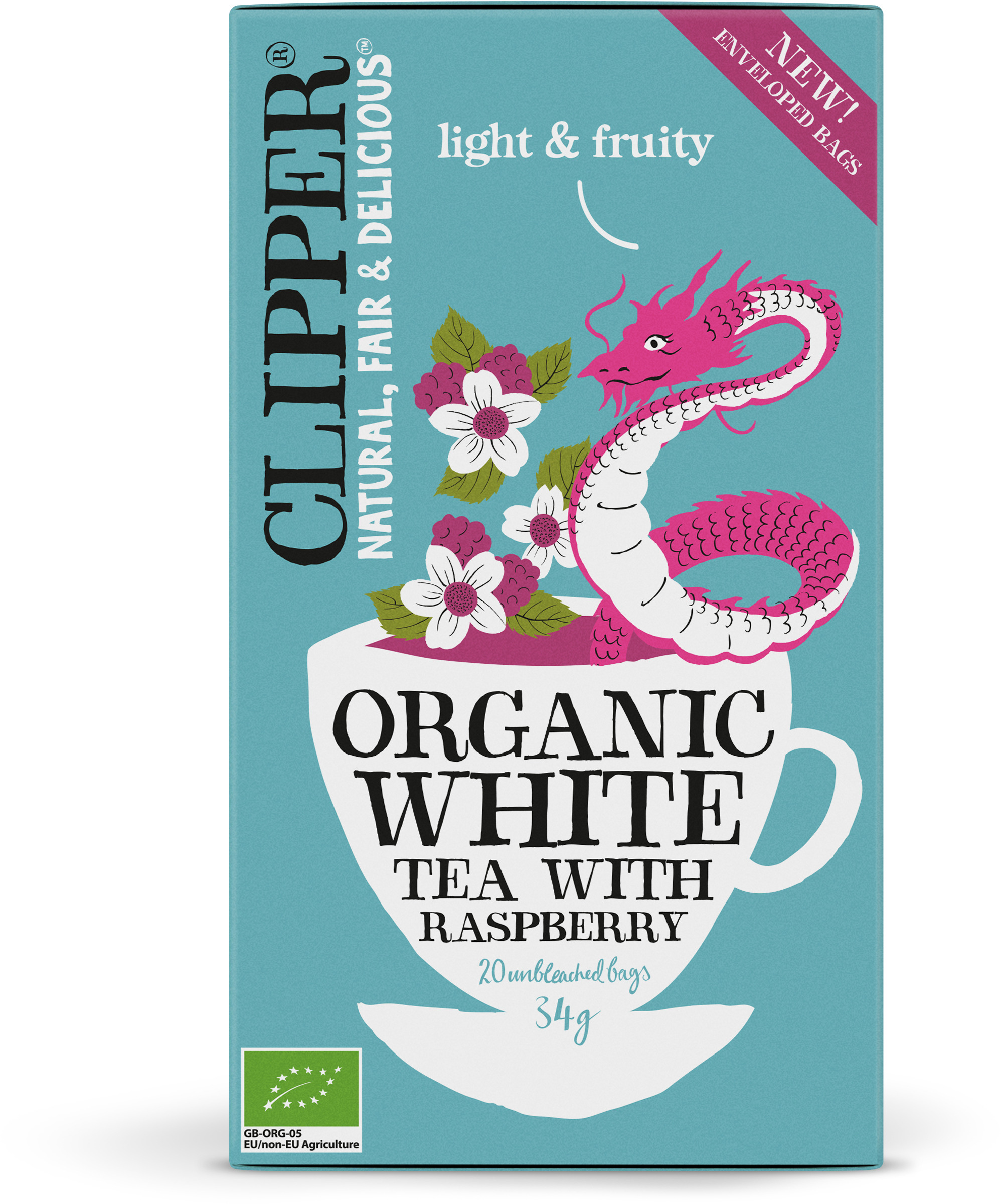 Clipper Organic White Tea Raspberry 20 st