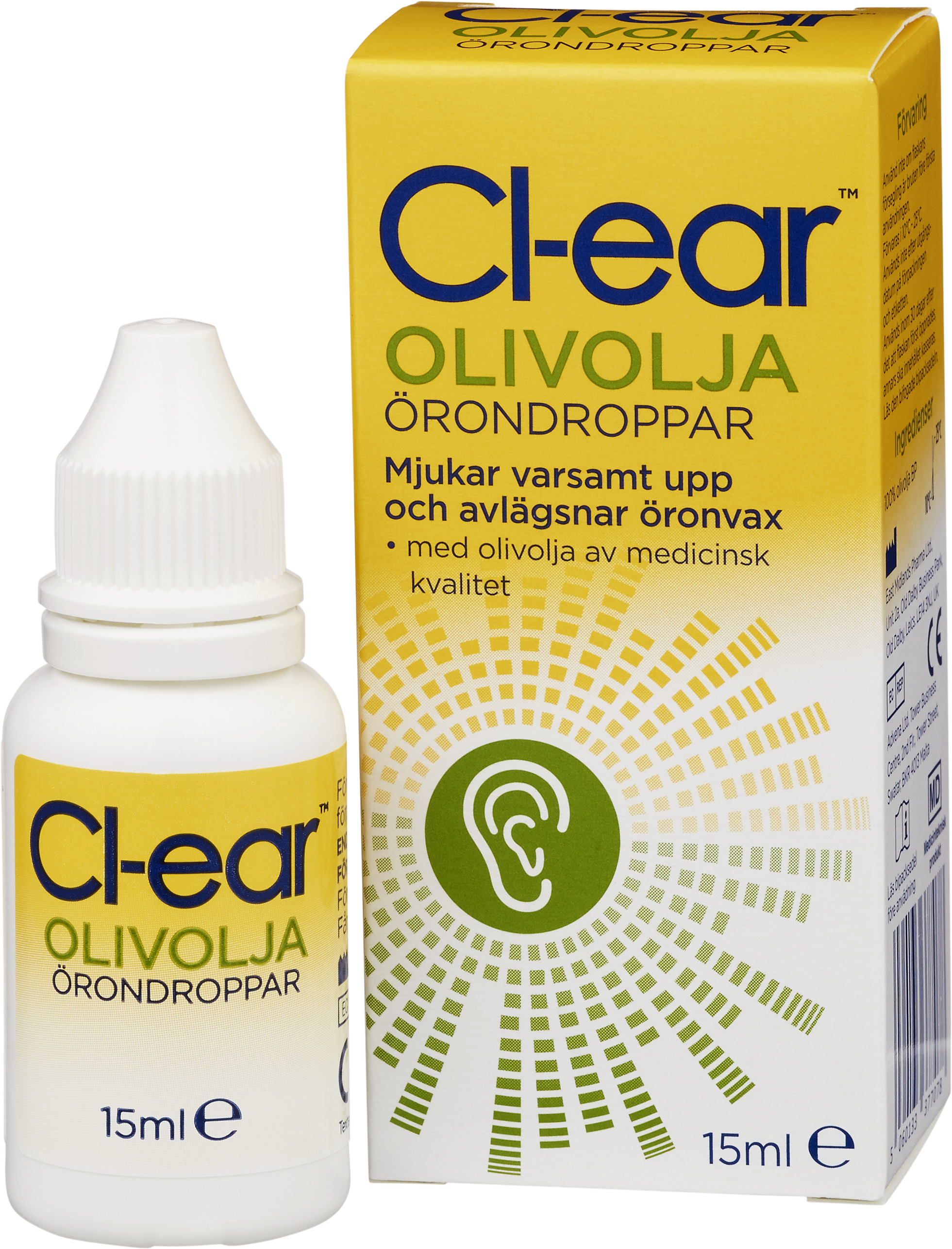 Cl-ear Olivolja Örondroppar 15 ml