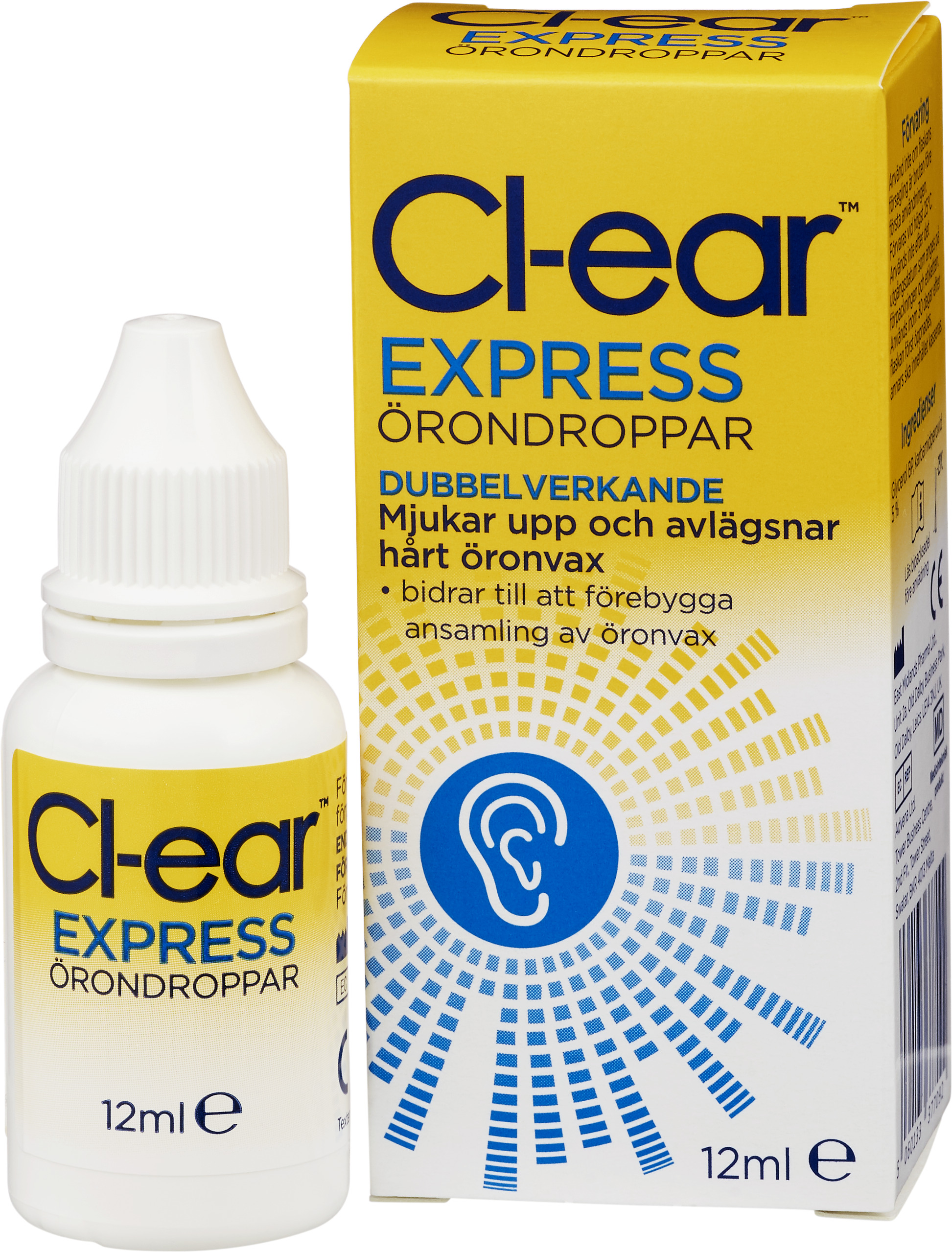 Cl-ear Express Örondroppar 12 ml