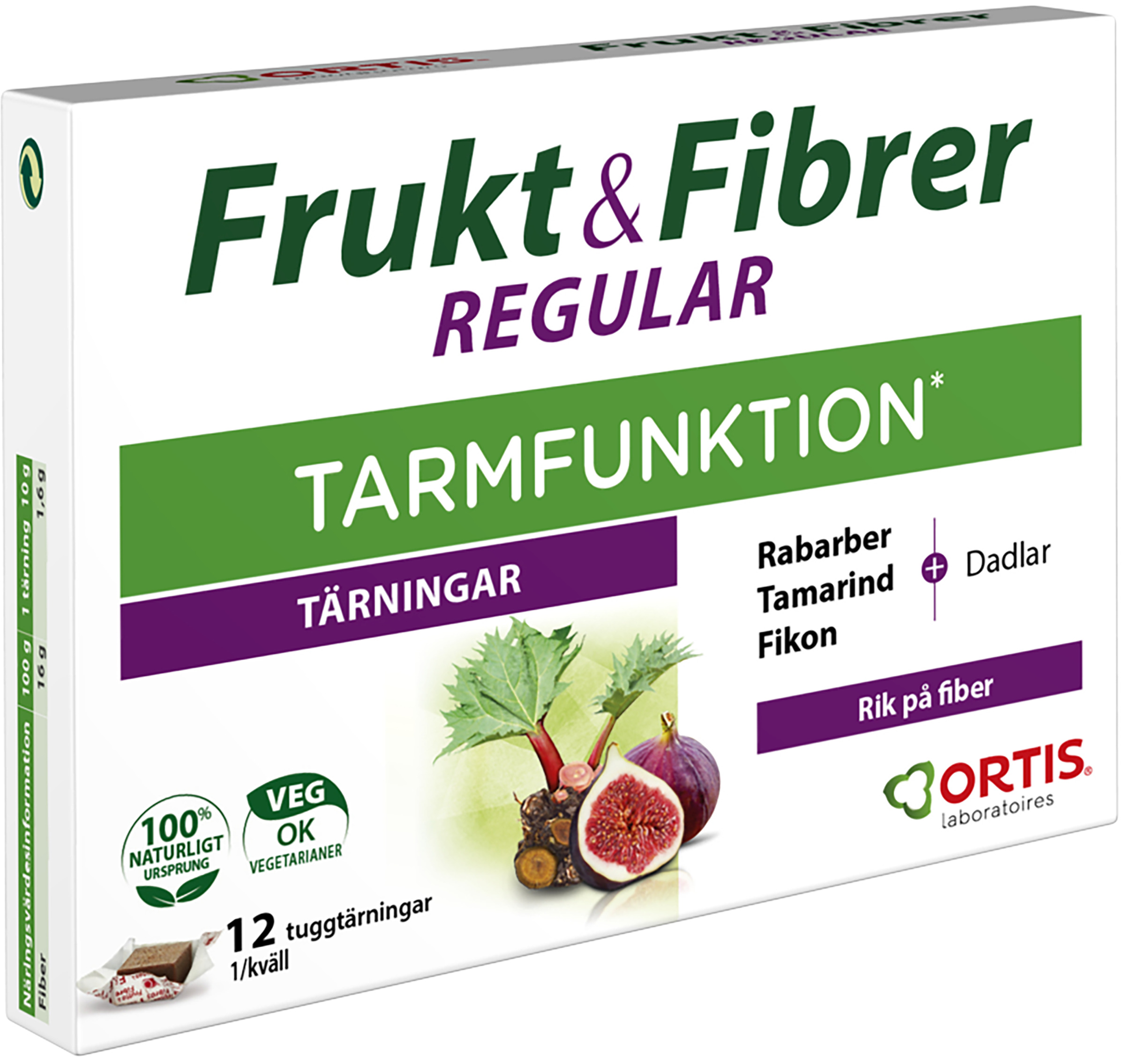 Frukt & Fibrer Tarmfunktion 12 tärningar