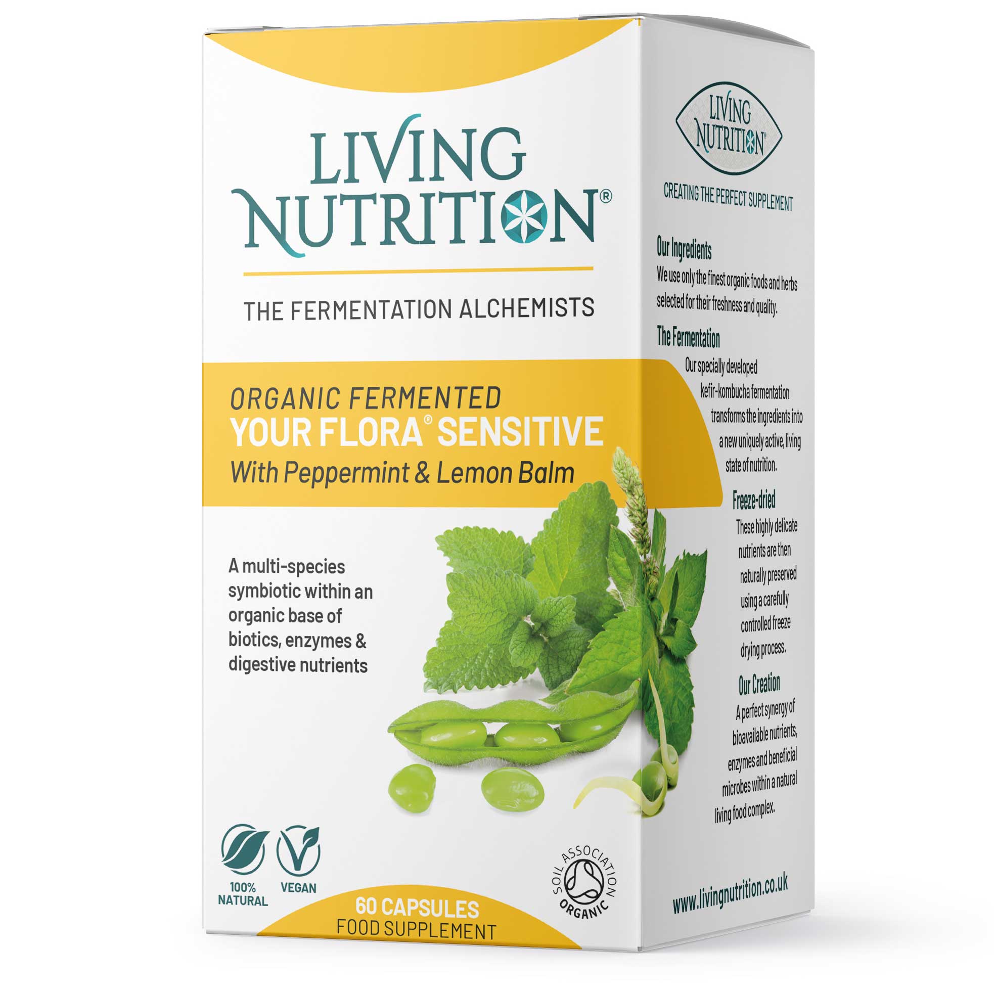 Living Nutrition Your Flora Symbiotic Sensitive 60 kapslar