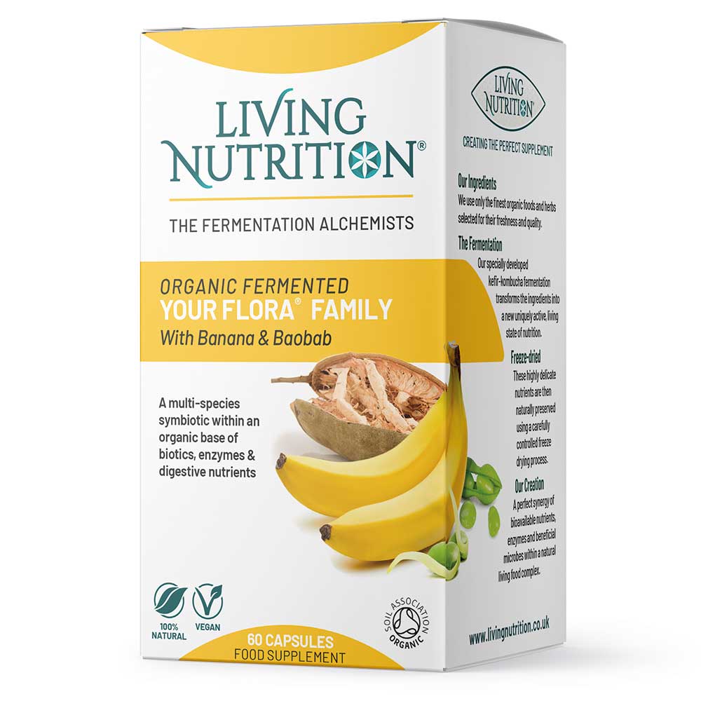 Living Nutrition Your Flora Symbiotic Family 60 kapslar