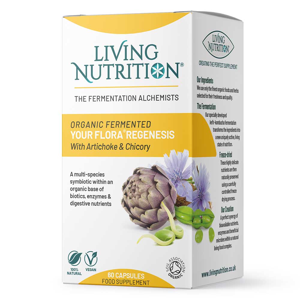 Living Nutrition Your Flora Symbiotic Regenesis 60 kapslar