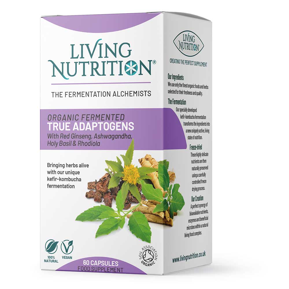 Living Nutrition Organic Fermented True Adaptogens 60 kapslar
