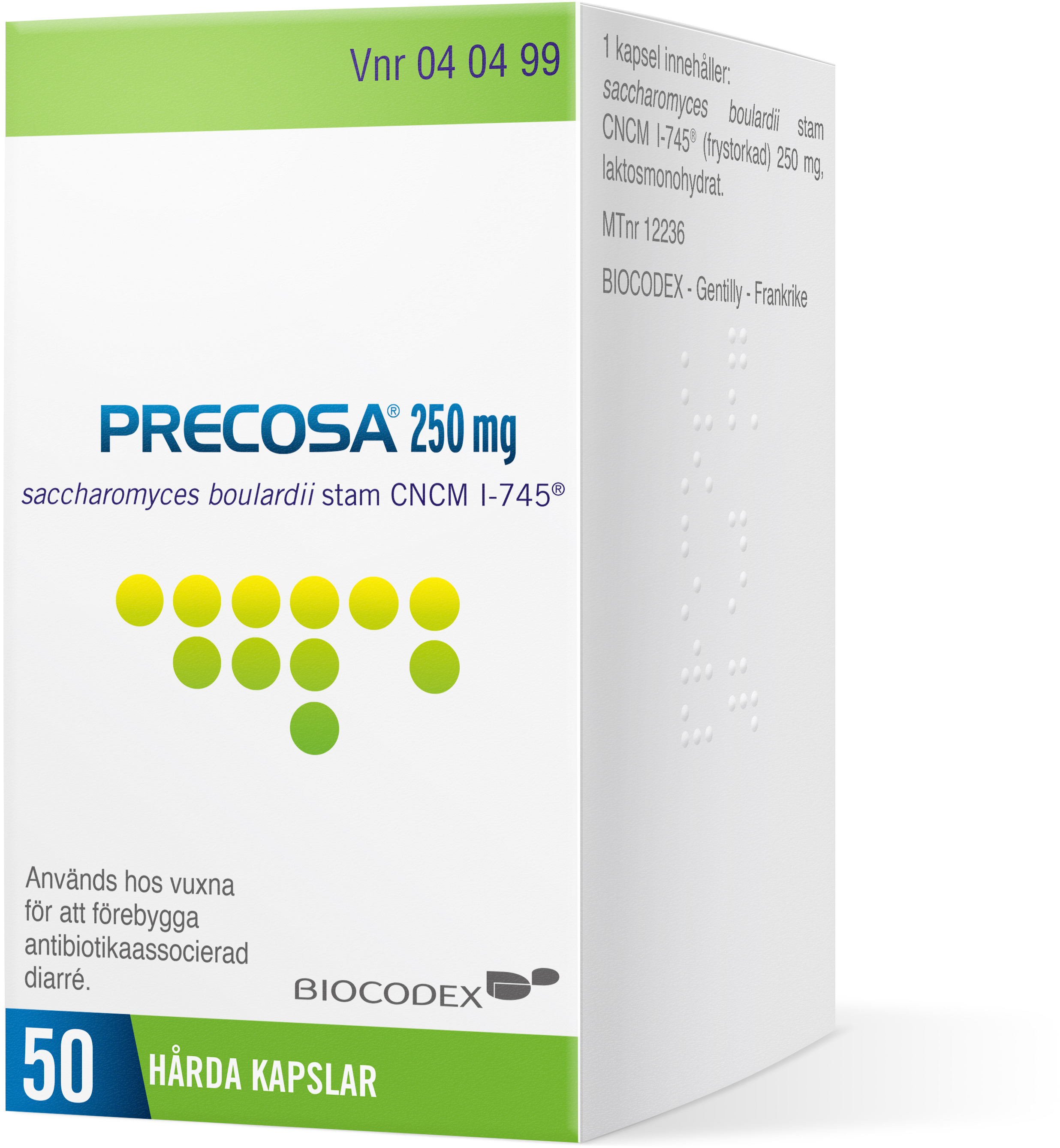 Precosa 250 mg Hårda Kapslar 50 st