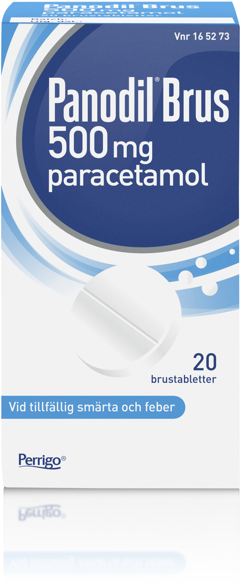 Panodil Köp Panodil Brus 500mg paracetamol 20 brustabletter | Apohem