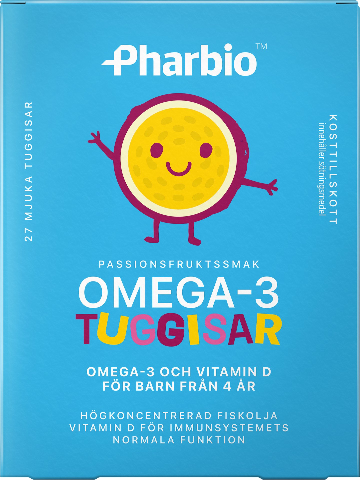Köp Pharbio Omega 3 Tuggisar 27 st Apohem