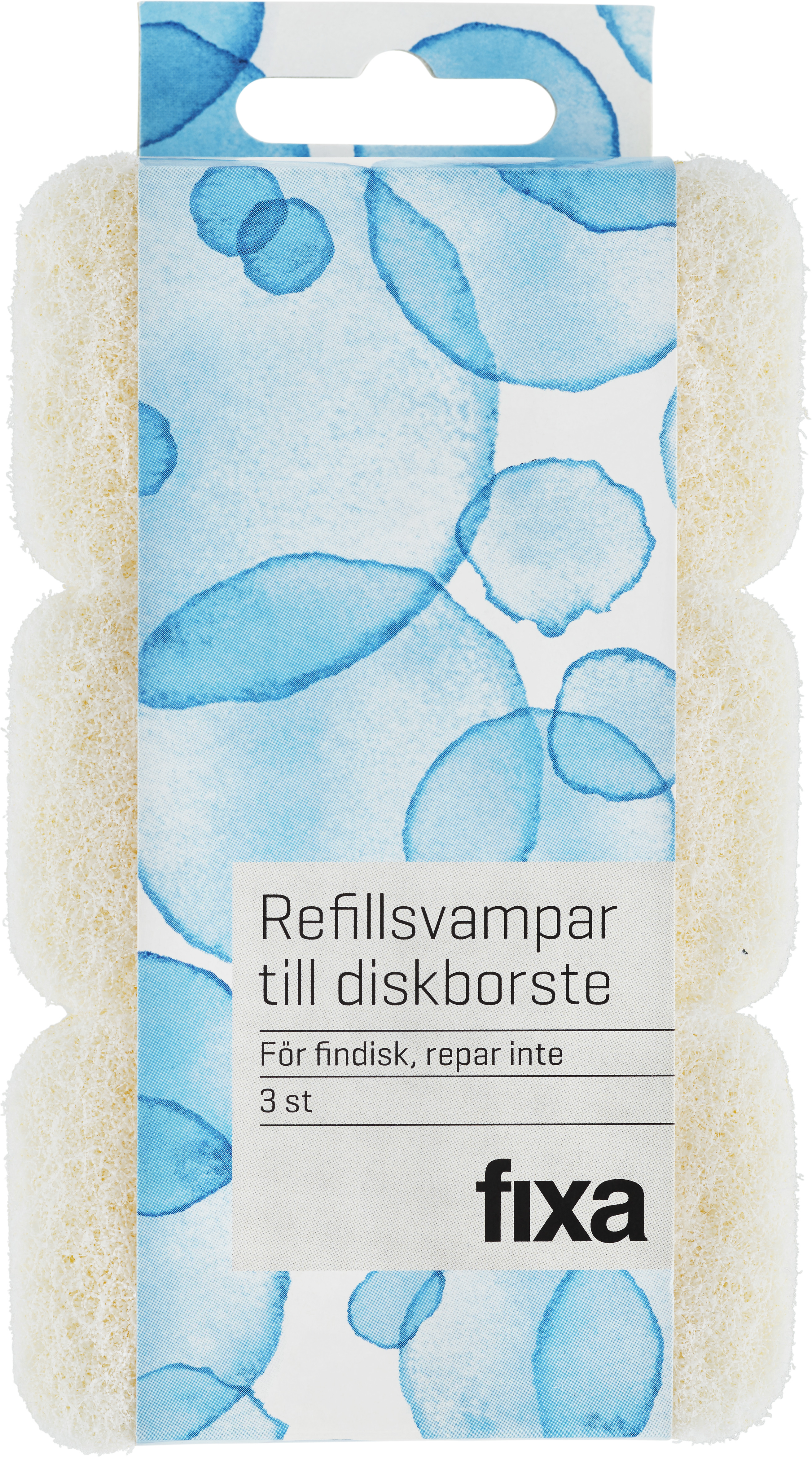 fixa Refillsvampar Fin Till diskborste 3 st