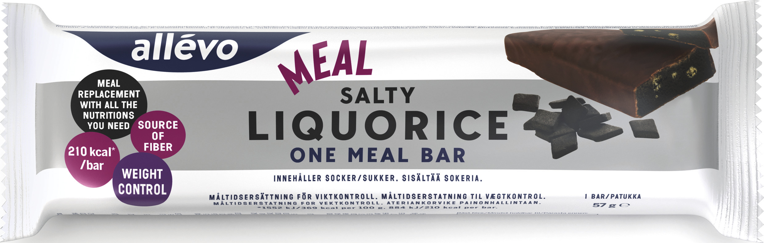 Allévo One Meal Bar Salt Lakrits 1 st