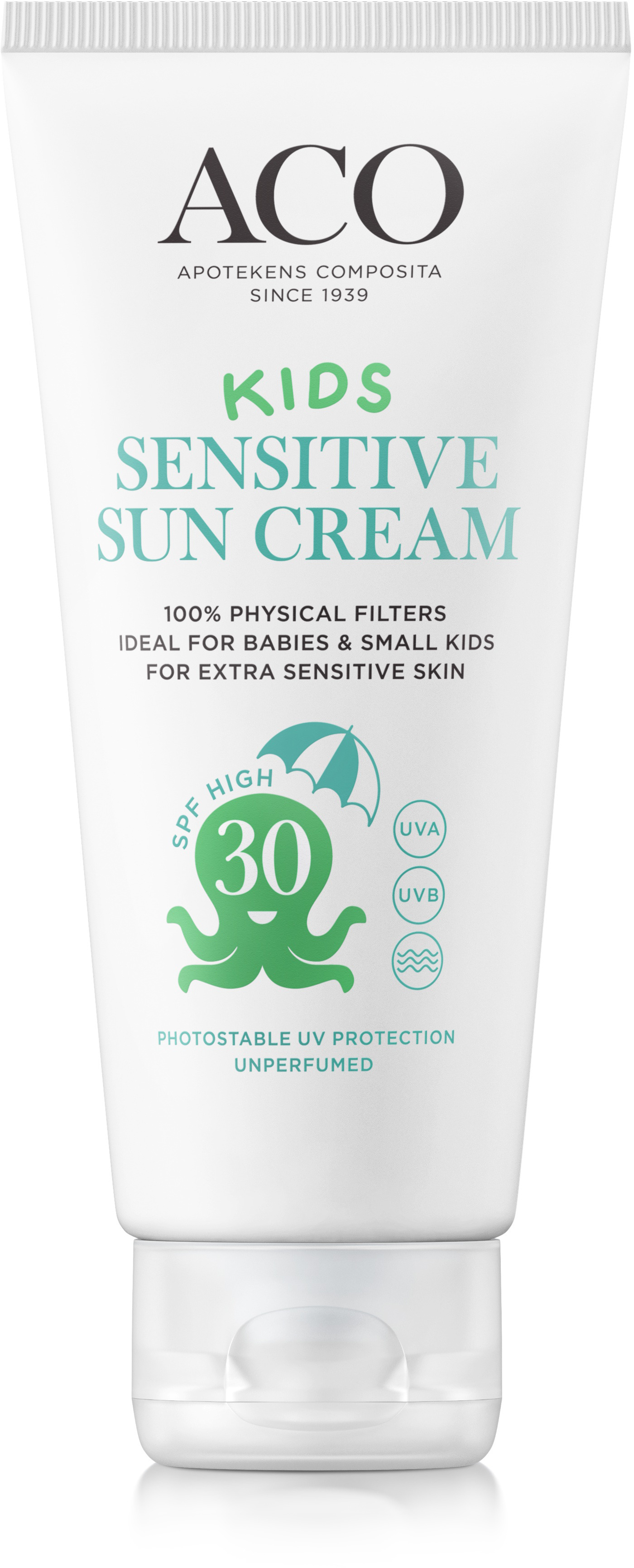 ACO Sun Kids Sensitive Cream SPF30 Oparfymerad 100 ml
