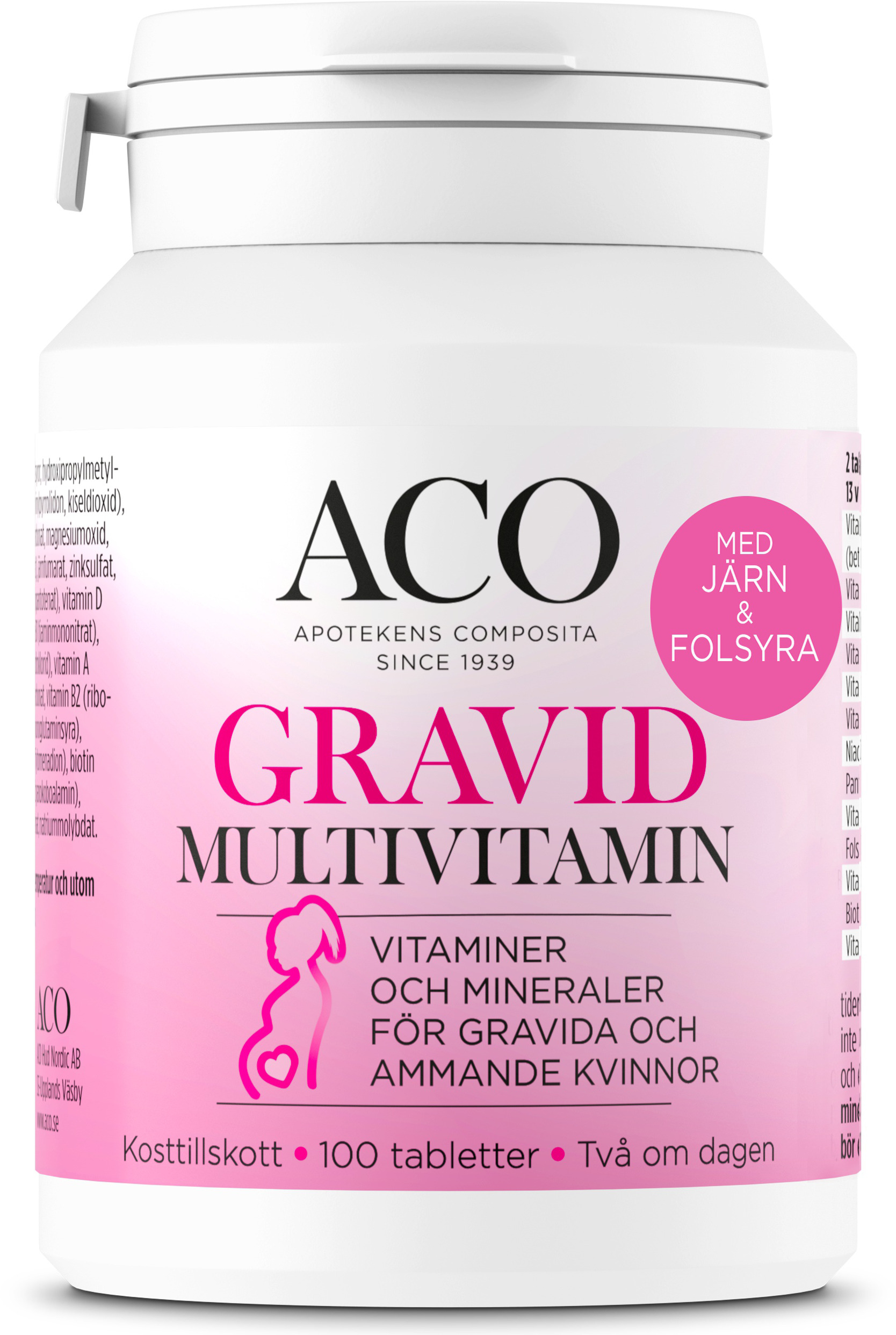 ACO Gravid Multivitamin 100 tabletter