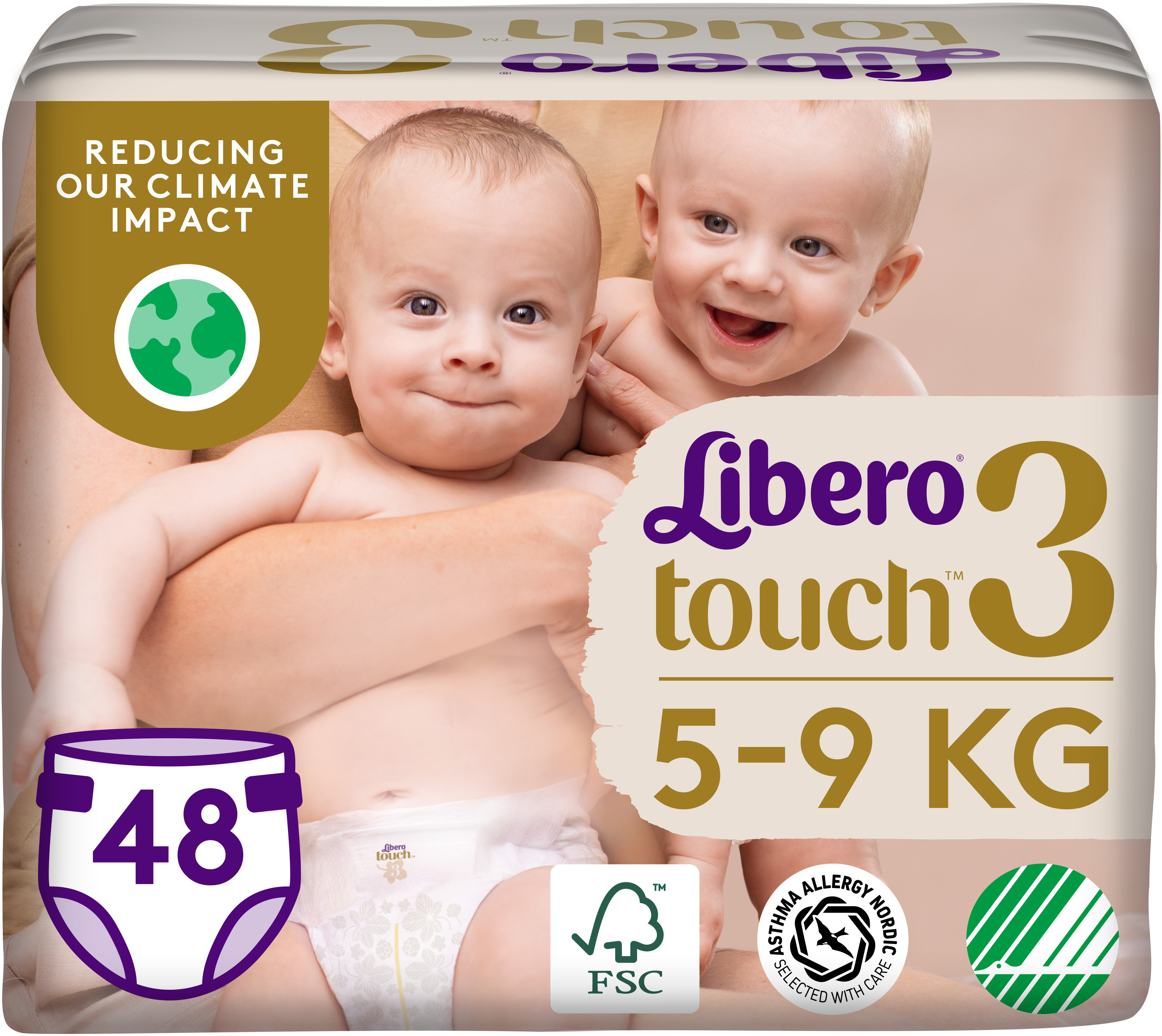 Libero Touch 3 Blöjor (5-9 kg) 48 st