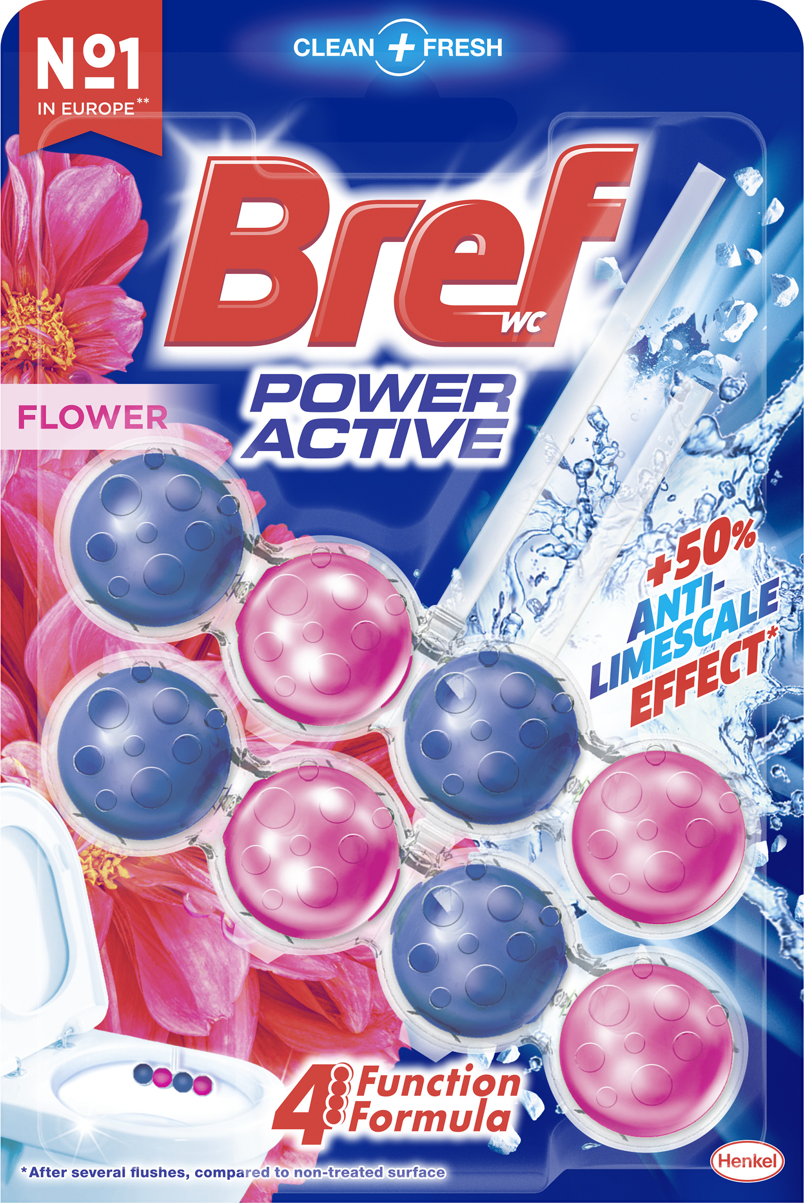 Bref WC Power Active Fresh Flowers 100 g