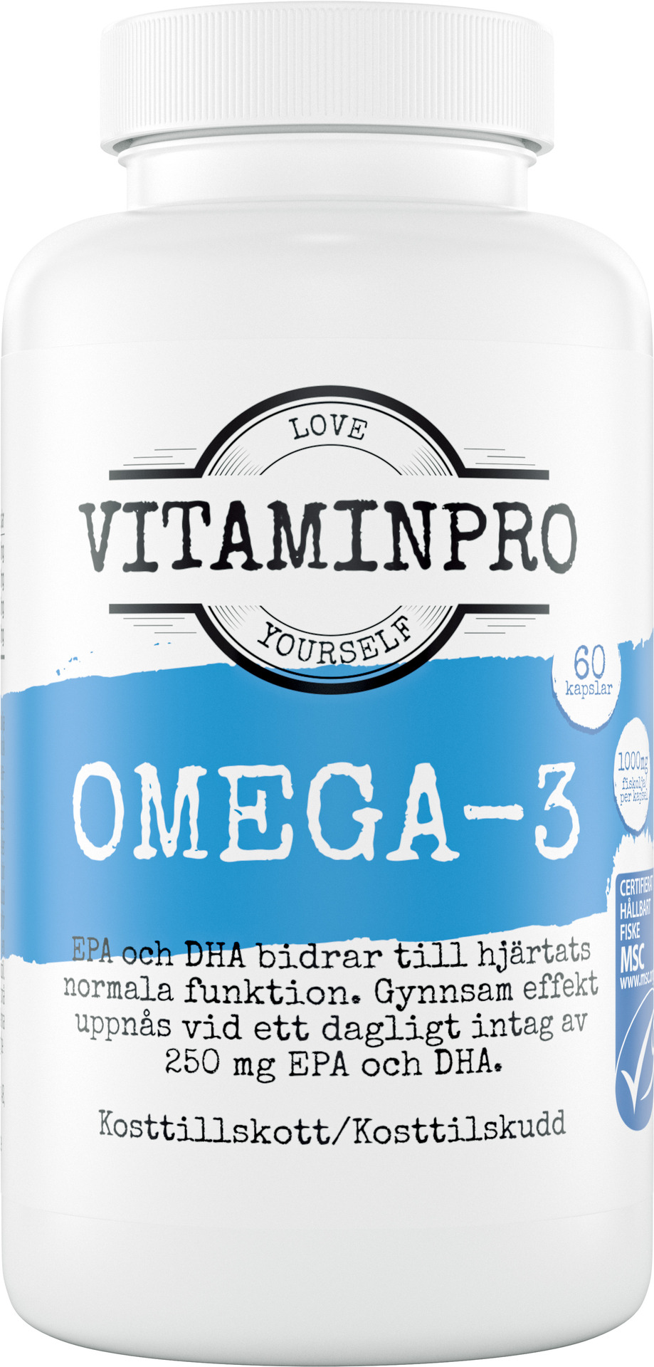 Köp Vitaminpro Omega-3 60 kapslar | Apohem
