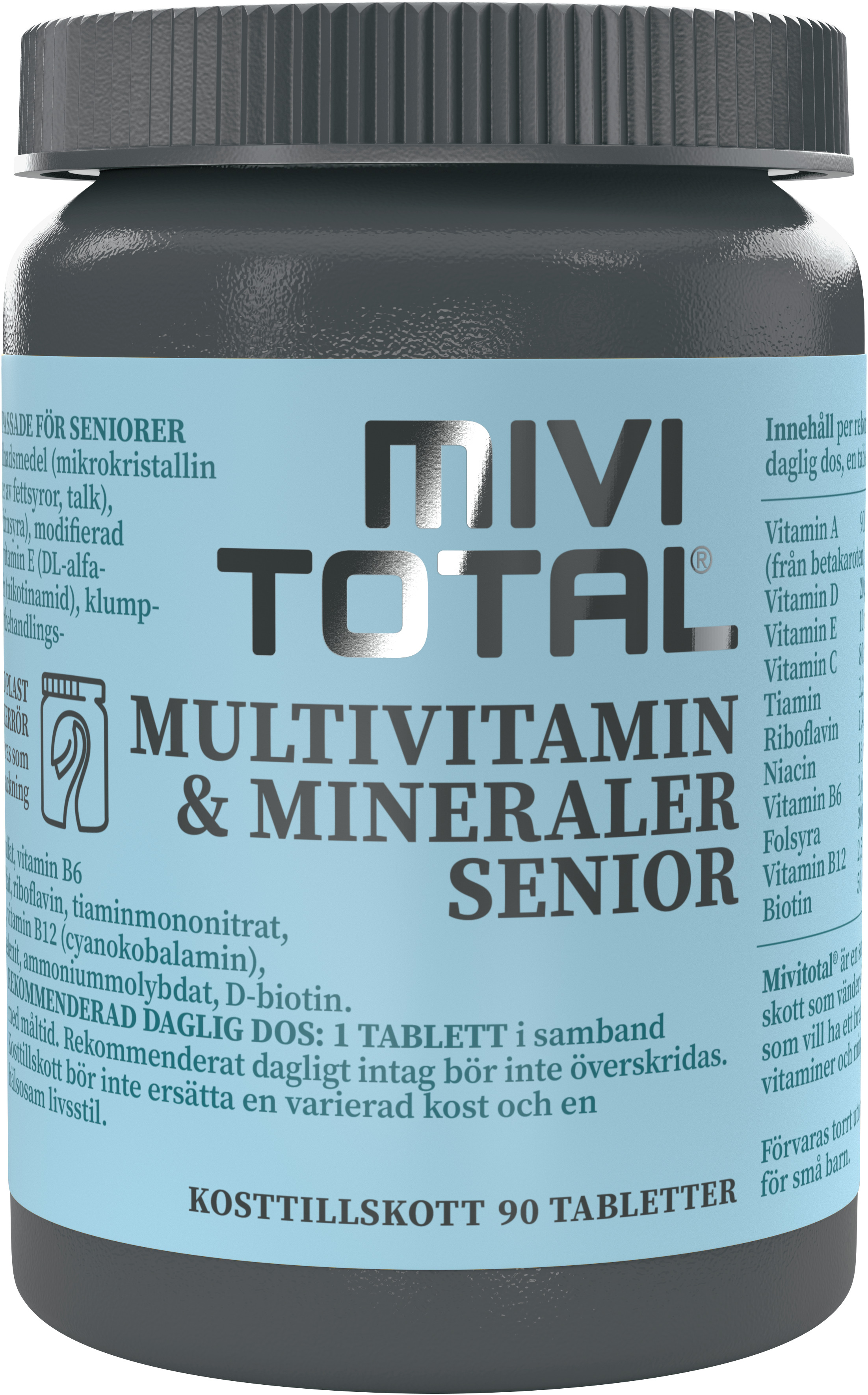 Mivitotal Multivitamin & Mineraler Senior 90 tabletter