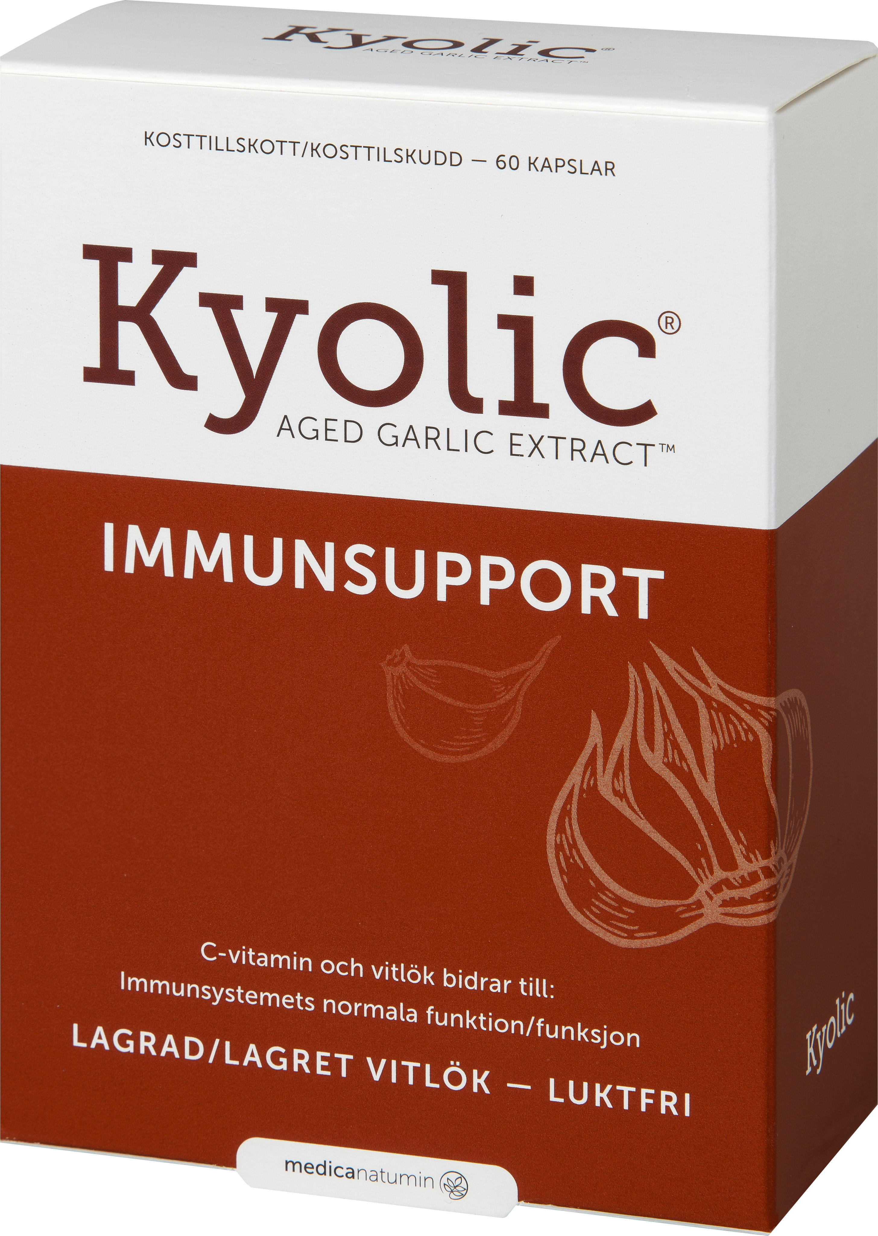 Kyolic Aged Carlic Extract + Immunsupport 60 kapslar