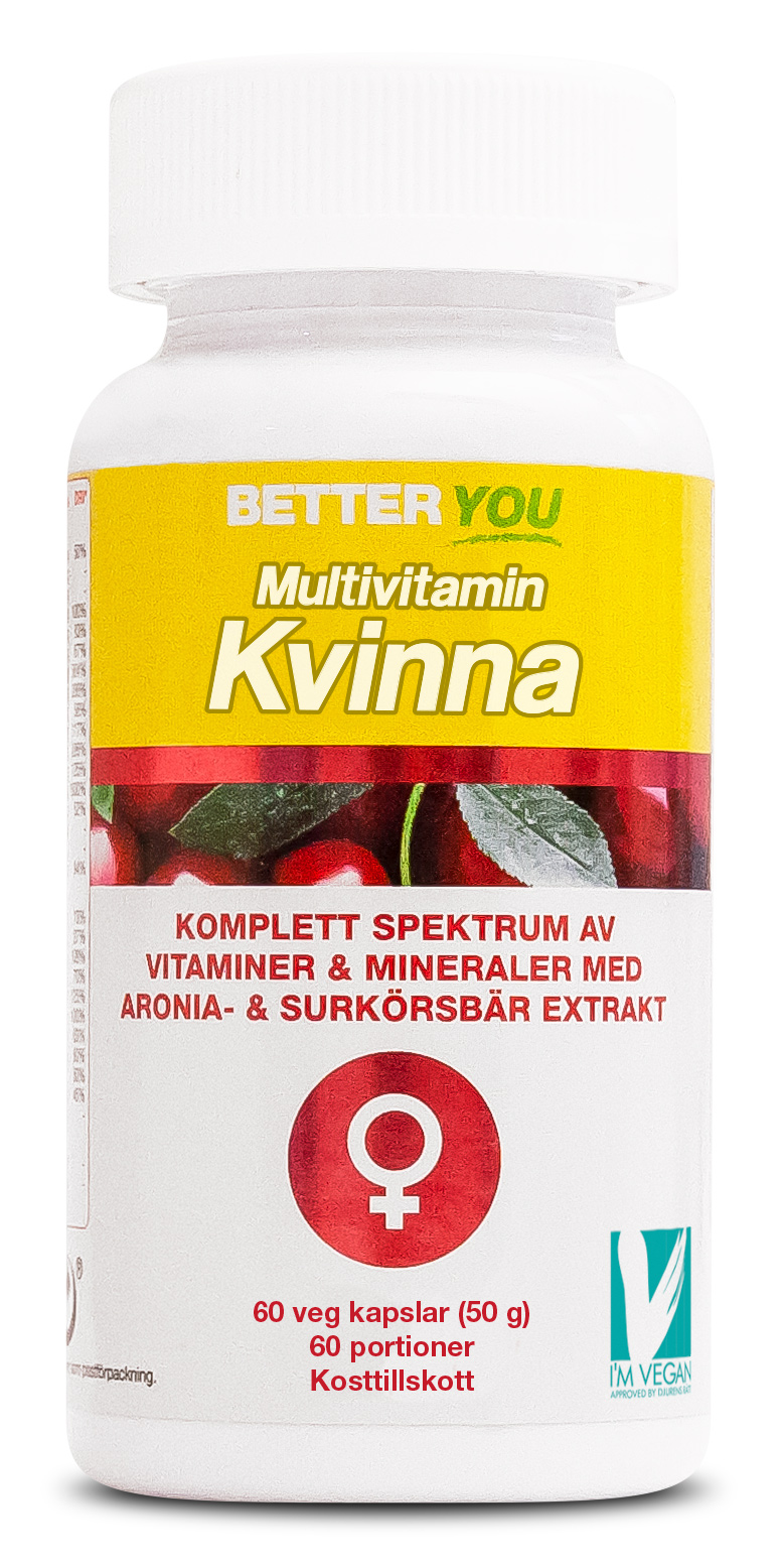 Köp Better You Multivitamin Kvinna 60 kapslar Apohem