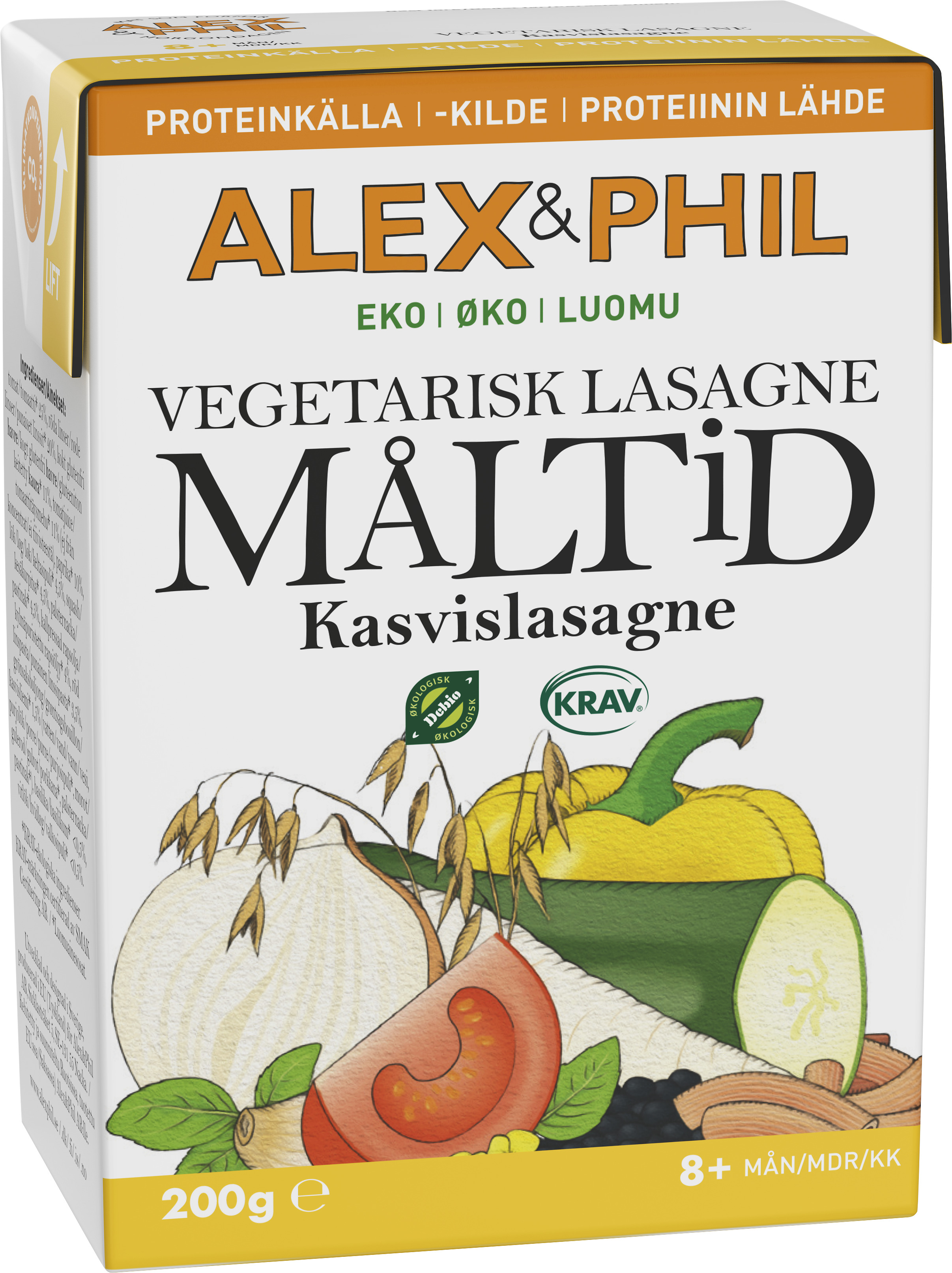 Alex & Phil Vegetarisk Lasagne 200g