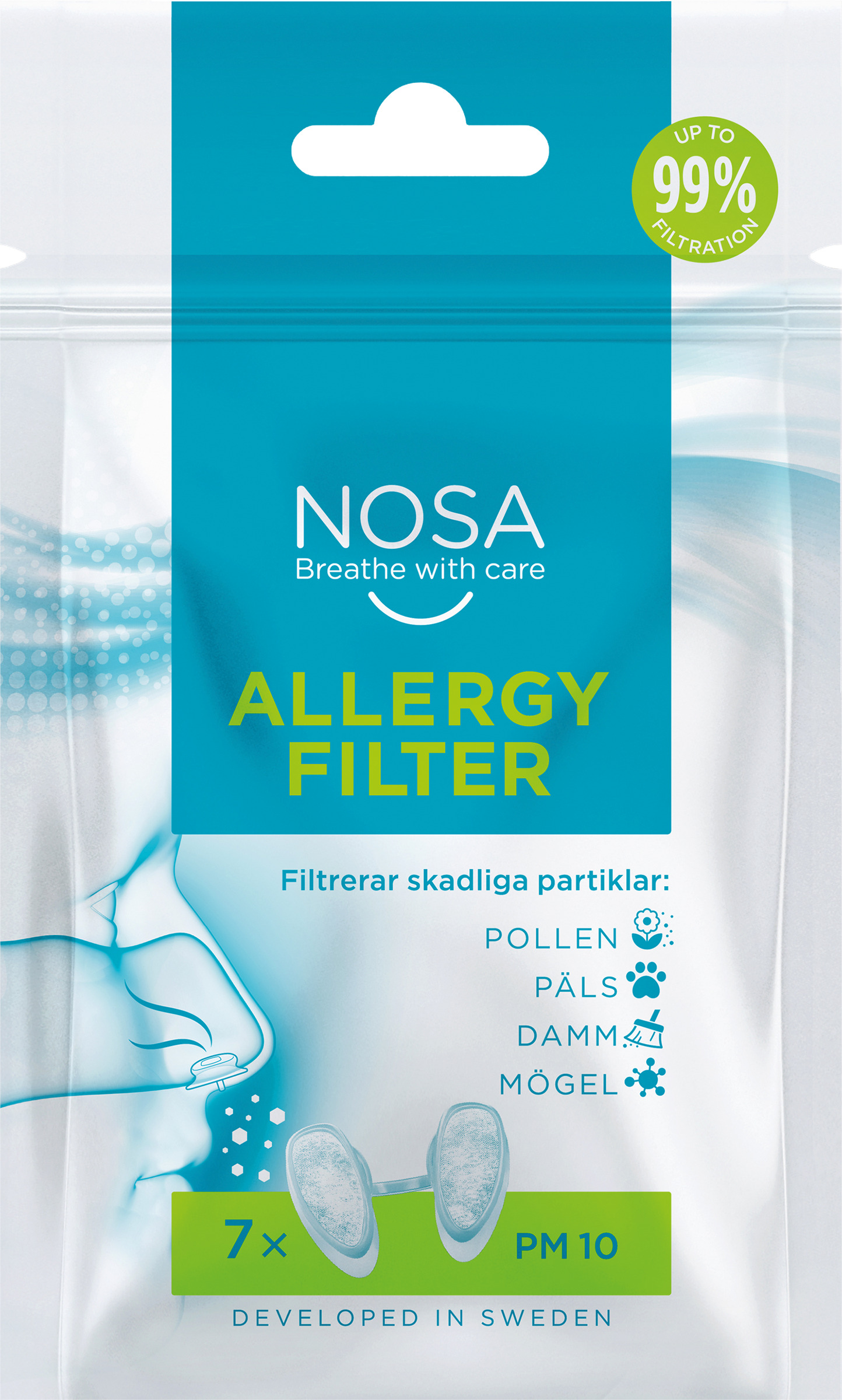 NOSA Allergy Filter Small 7 st