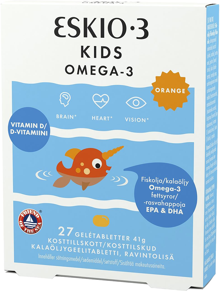 ESKIO-3 Kids Omega-3 & D-Vitamin 27 tuggtabletter
