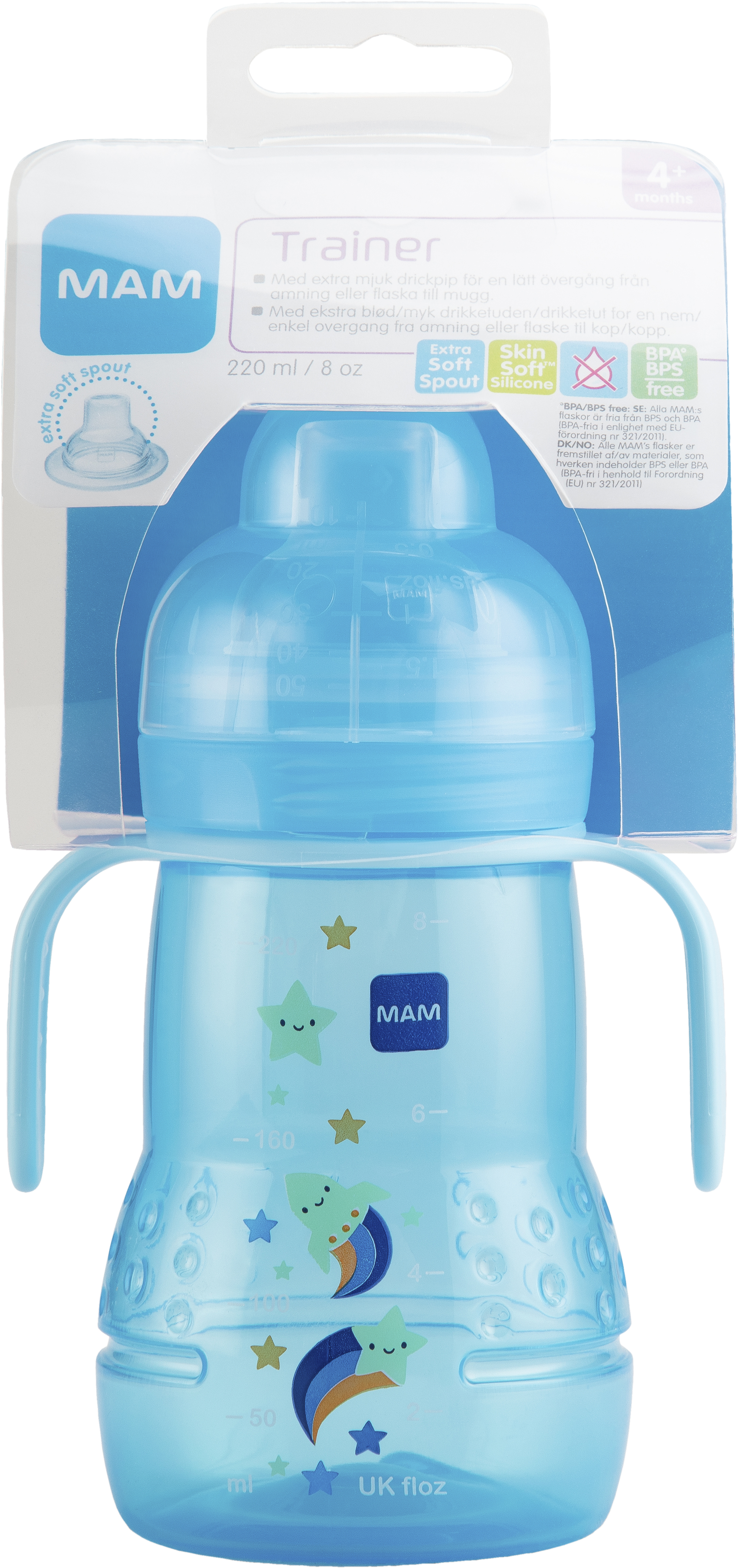 MAM Trainer Drickmugg +4 Månader 220 ml - Olika färger