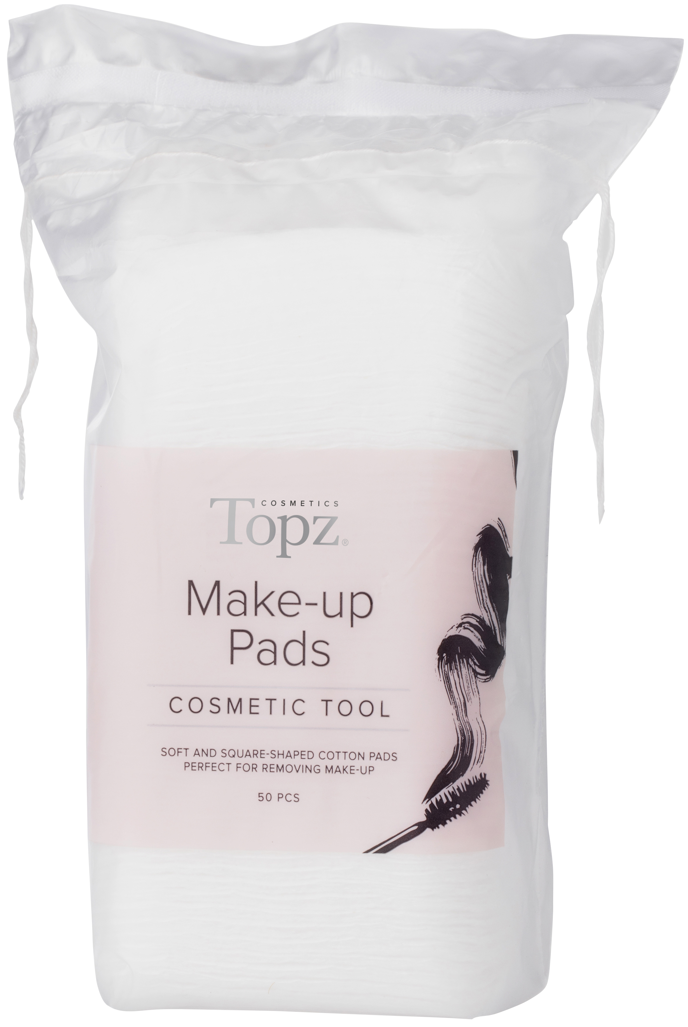 Topz Cosmetics Square Make-up Pads 50 st