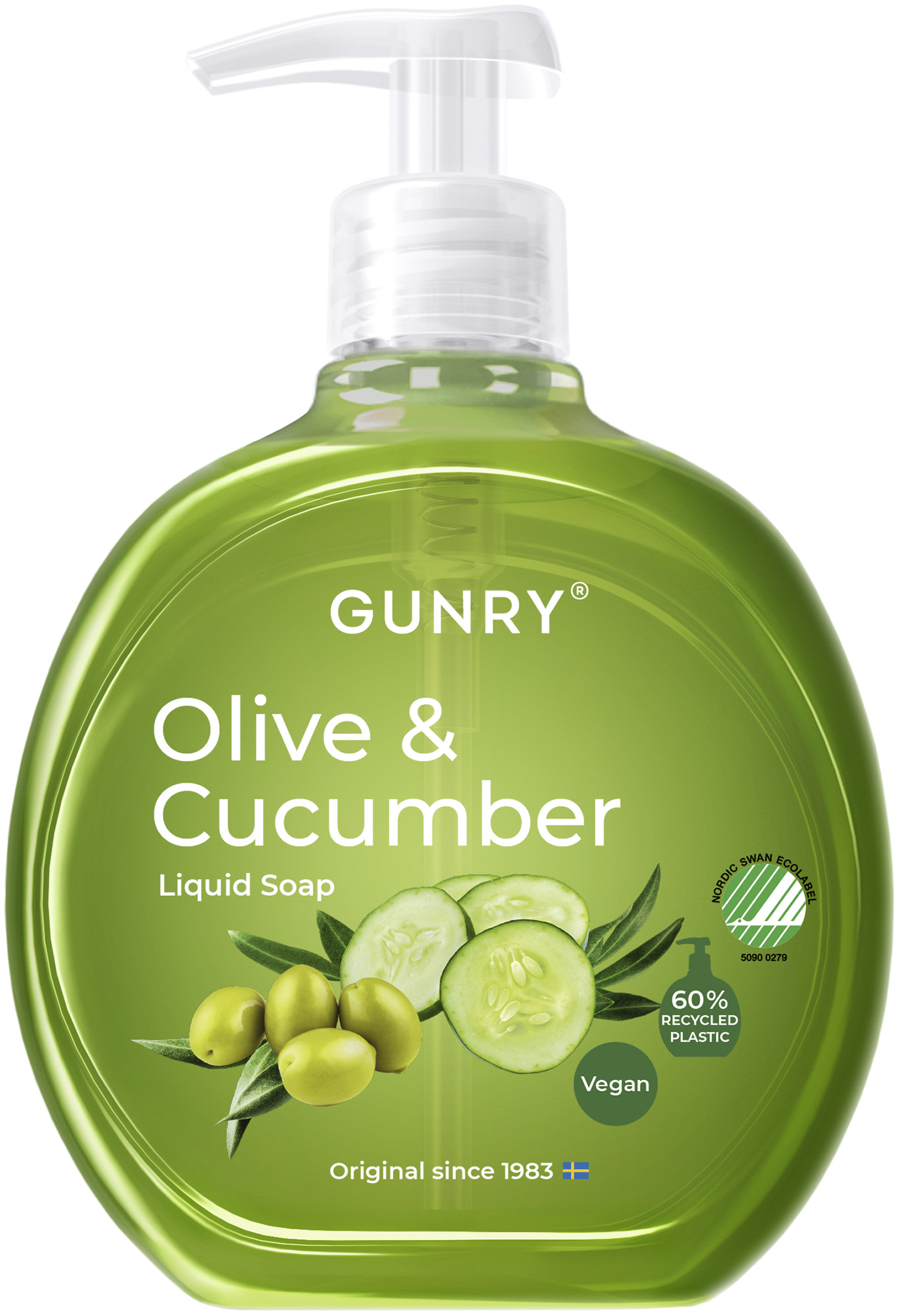 Gunry Green Originals Olive  & Cucumber Liquid Hand Soap 400 ml