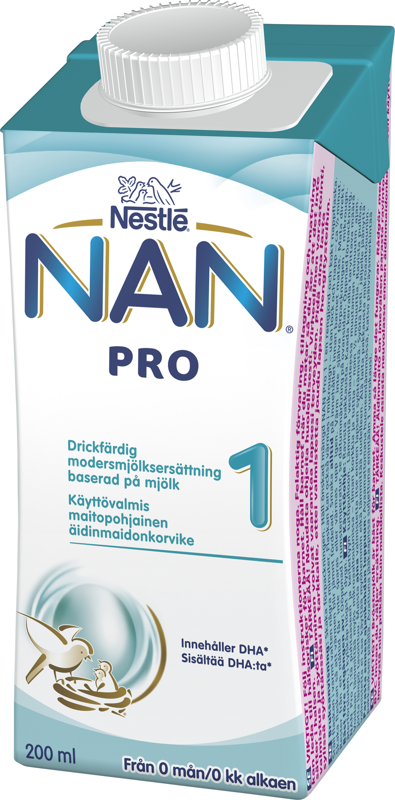 Nestlé NAN PRO 1 Drickfärdig Modersmjölksersättning 200 ml