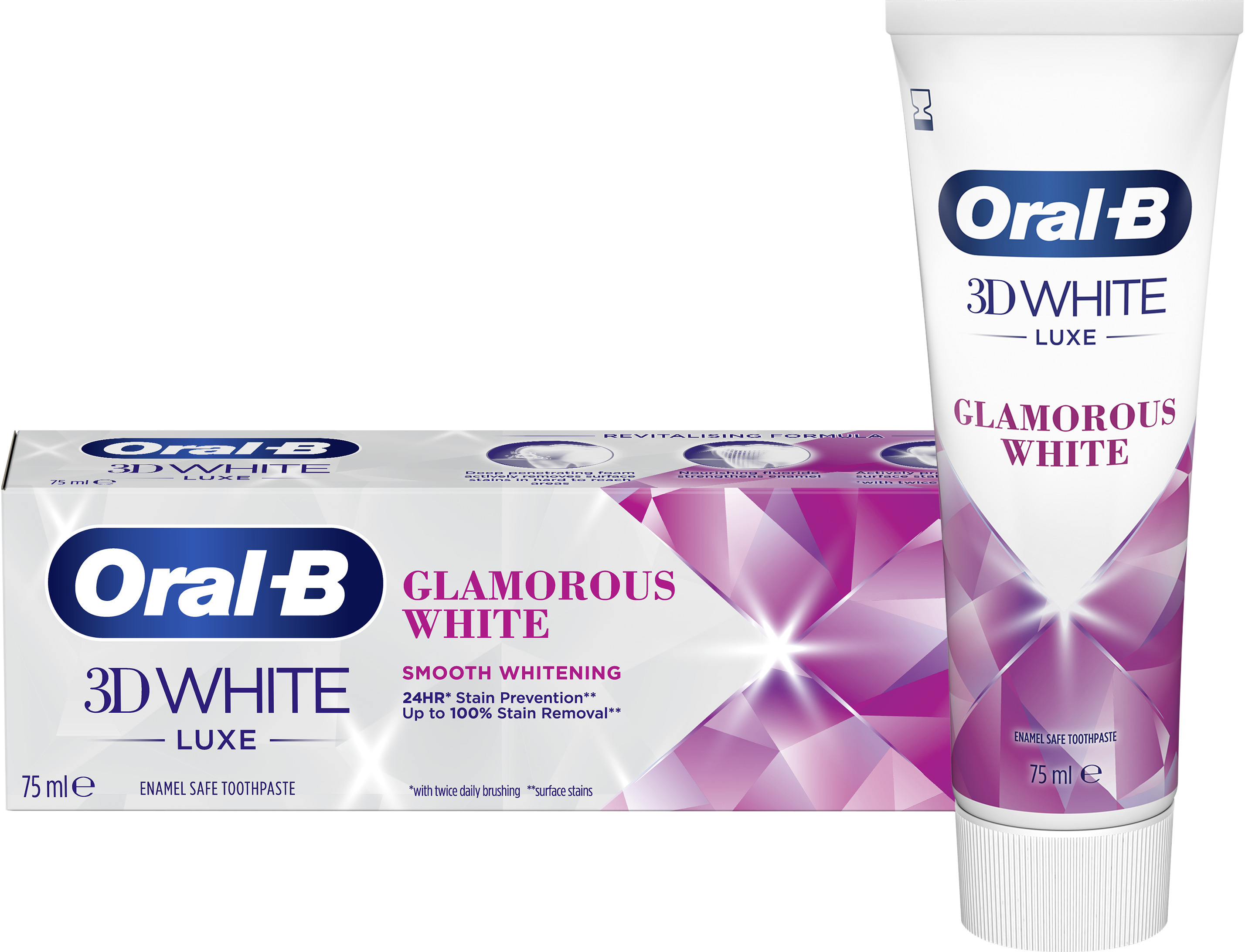 Oral-B 3D white Luxe Glamorous White 75 ml