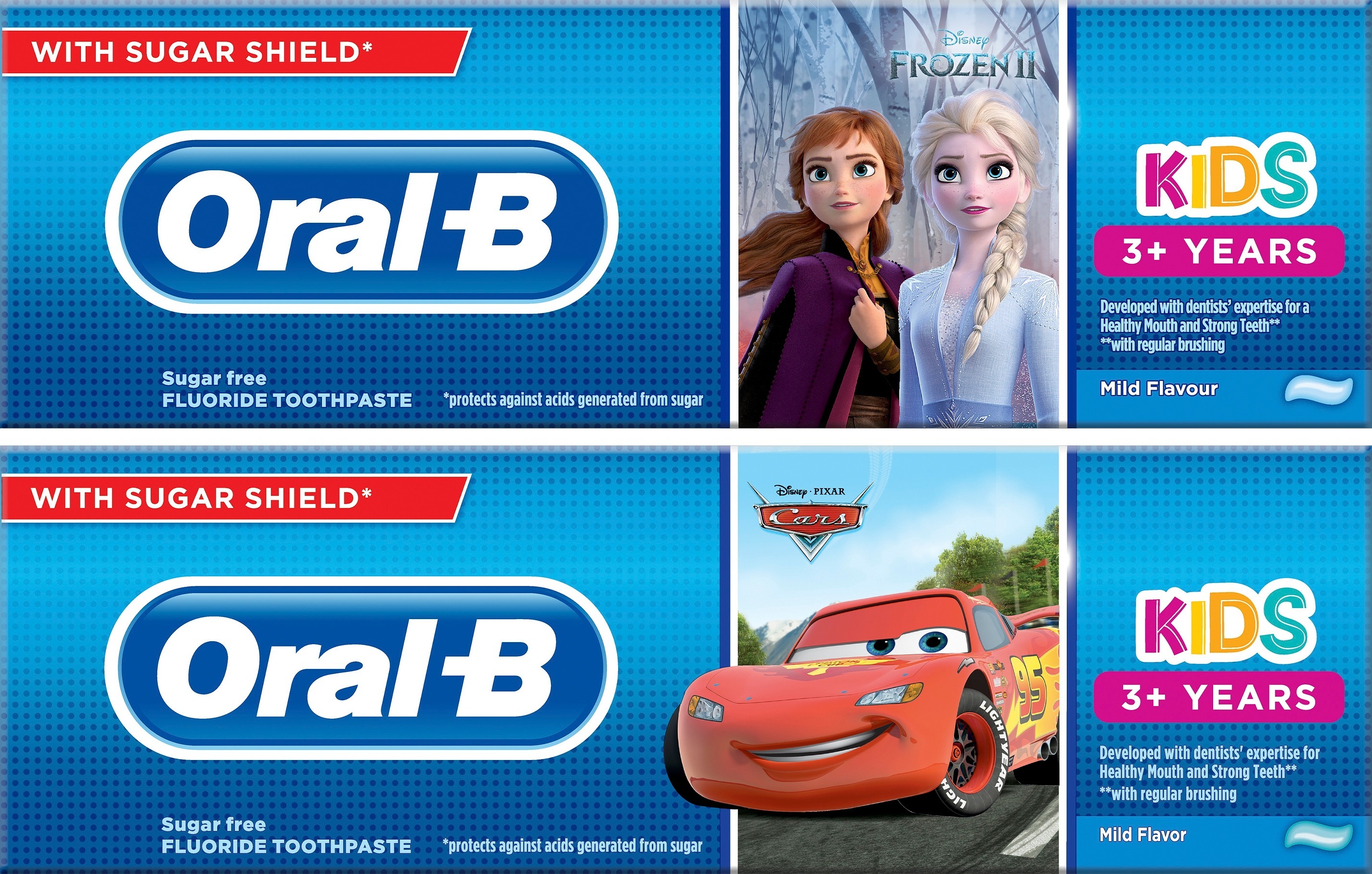 Oral-B Kids Tandkräm Mix Frozen & Cars 1 x 75 ml - Olika figurer