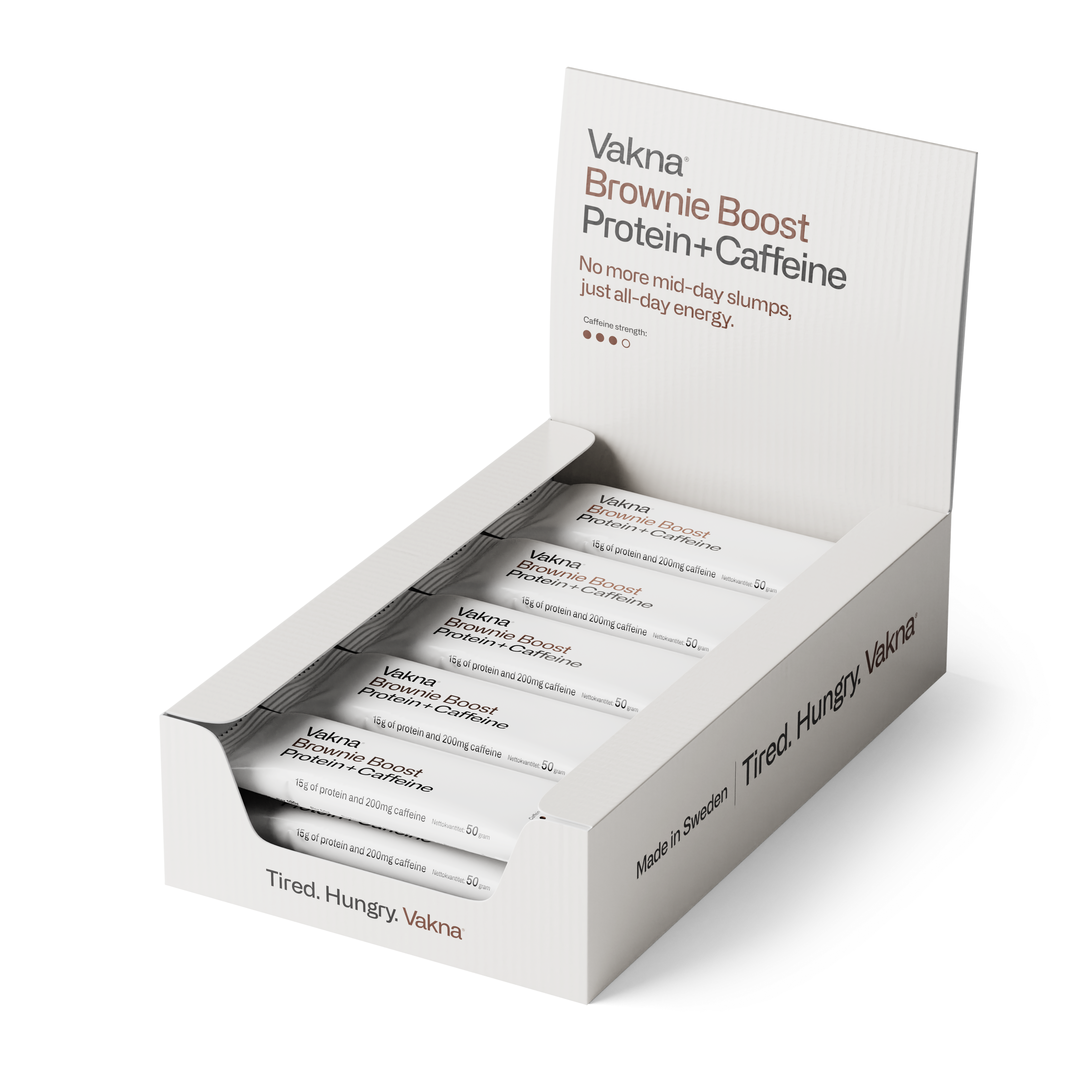 Vakna Brownie Boost Protein + Caffeine 200 mg 10 x 50g