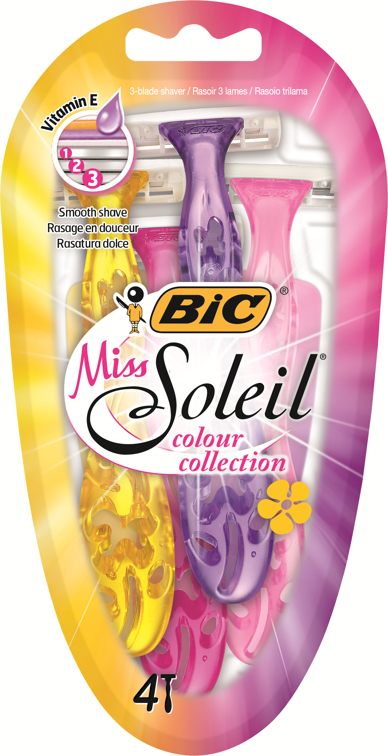Bic Miss soleil color rakhyvlar 4 st