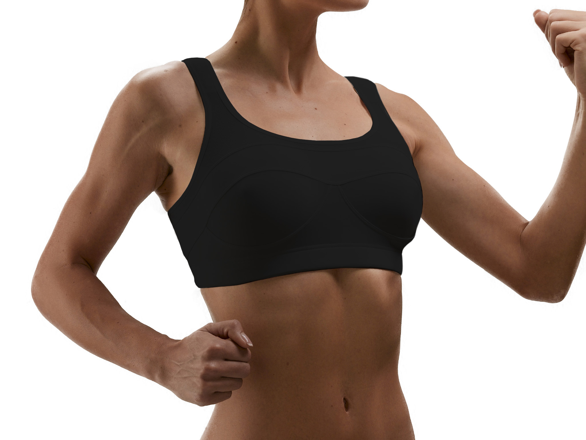 Topstrap Sport-BH Original svart storlek 70C