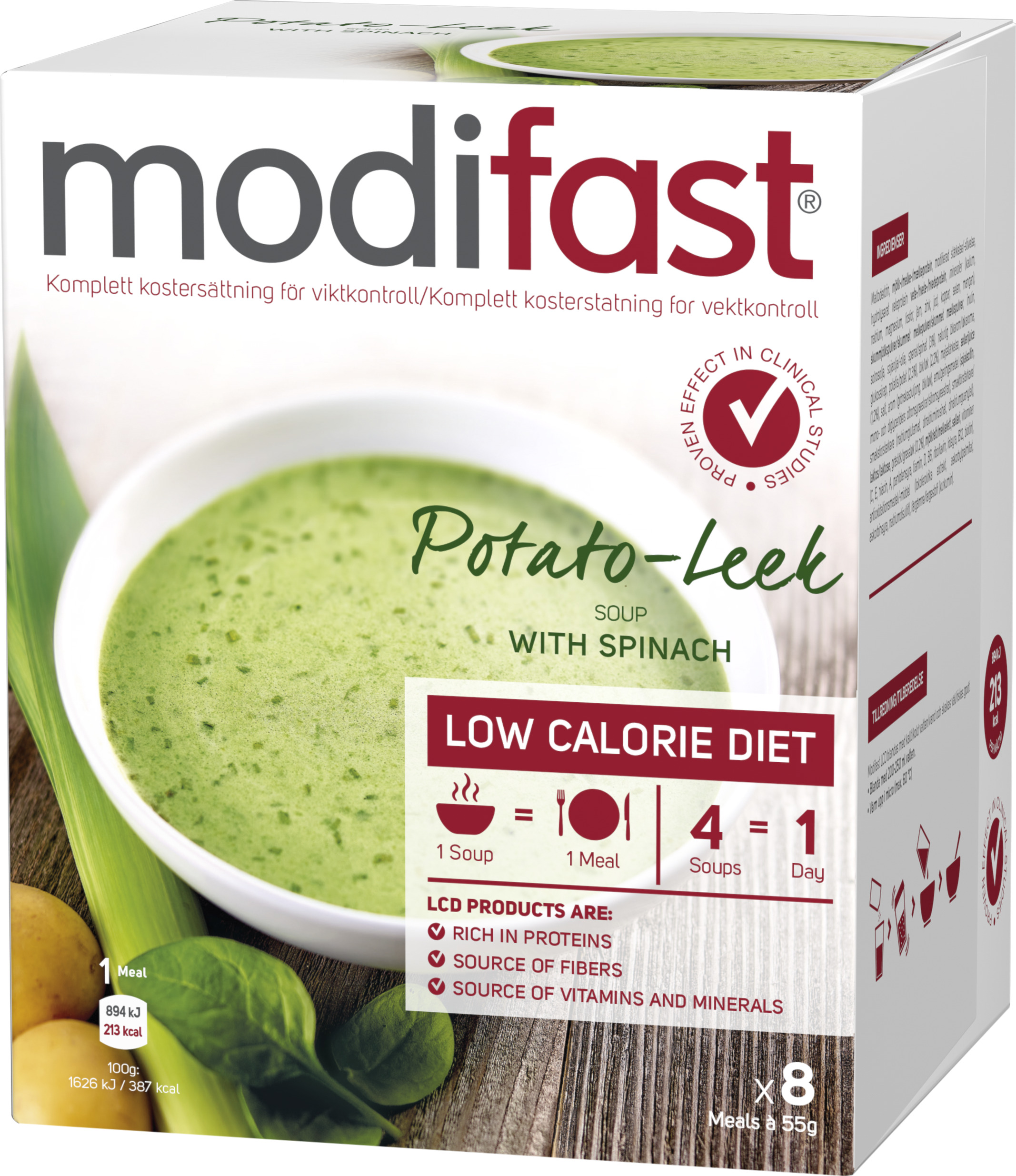 Modifast LCD Pulver Potatis-Purjolök 8 st