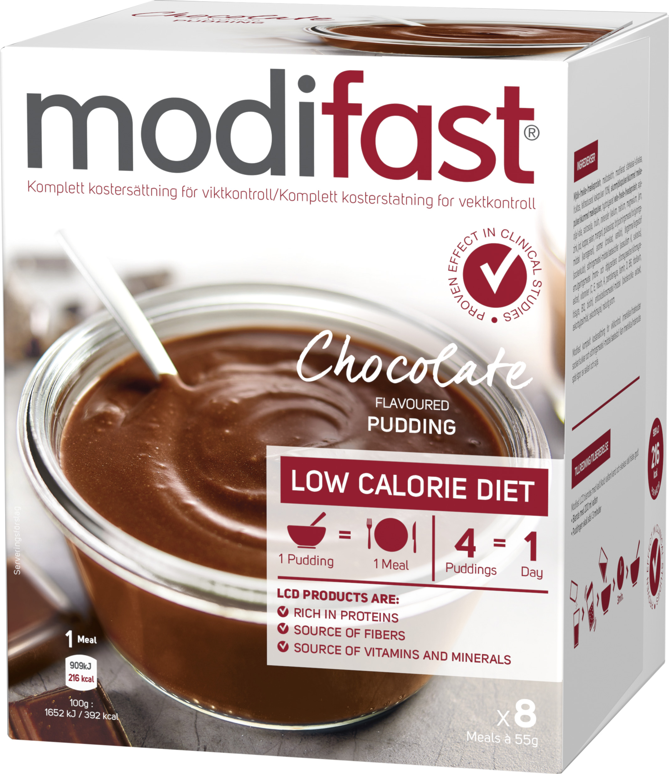 Modifast LCD Chokladpudding 8 st