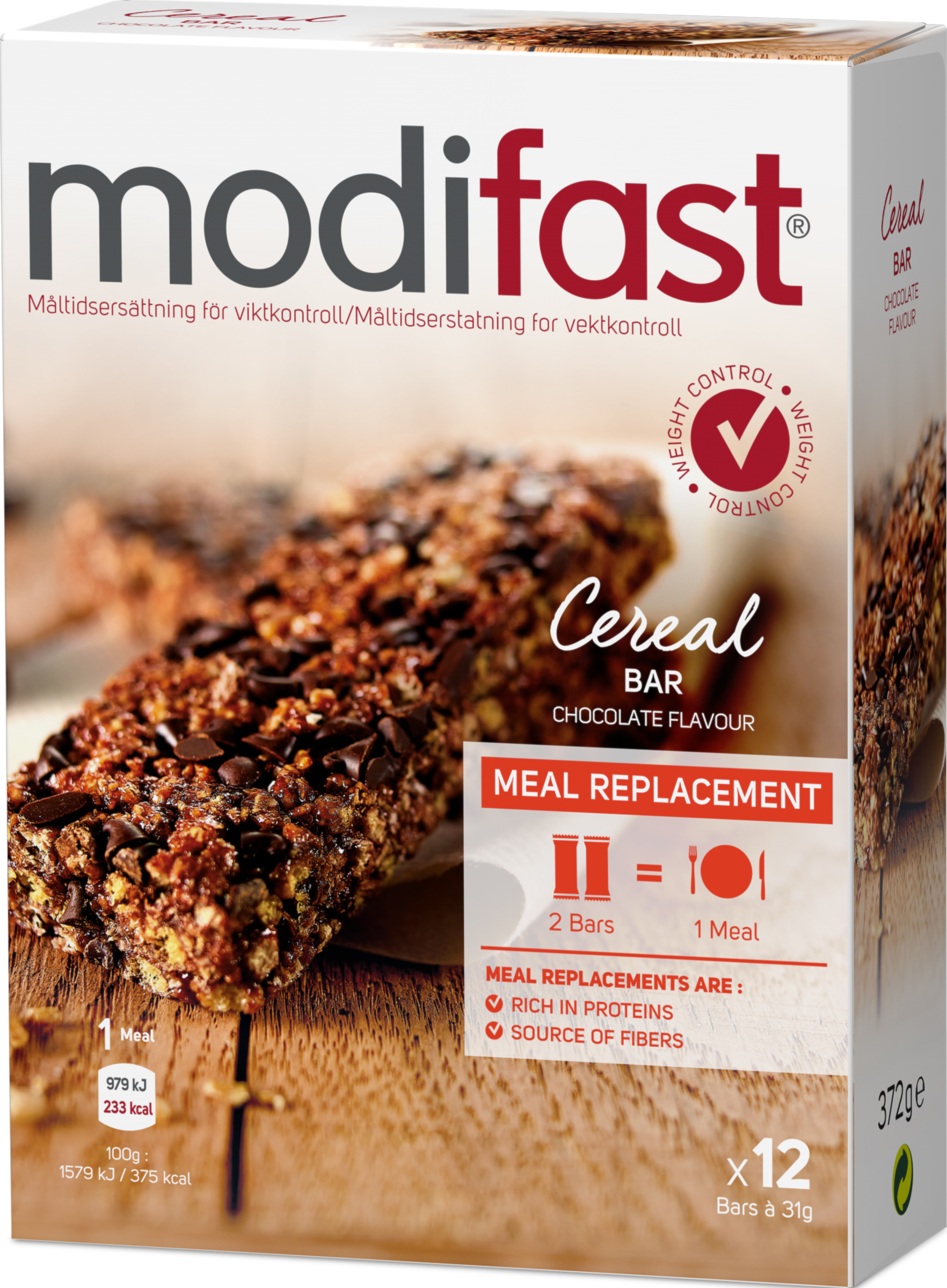 Modifast Cereal Bar Choklad 12 pack