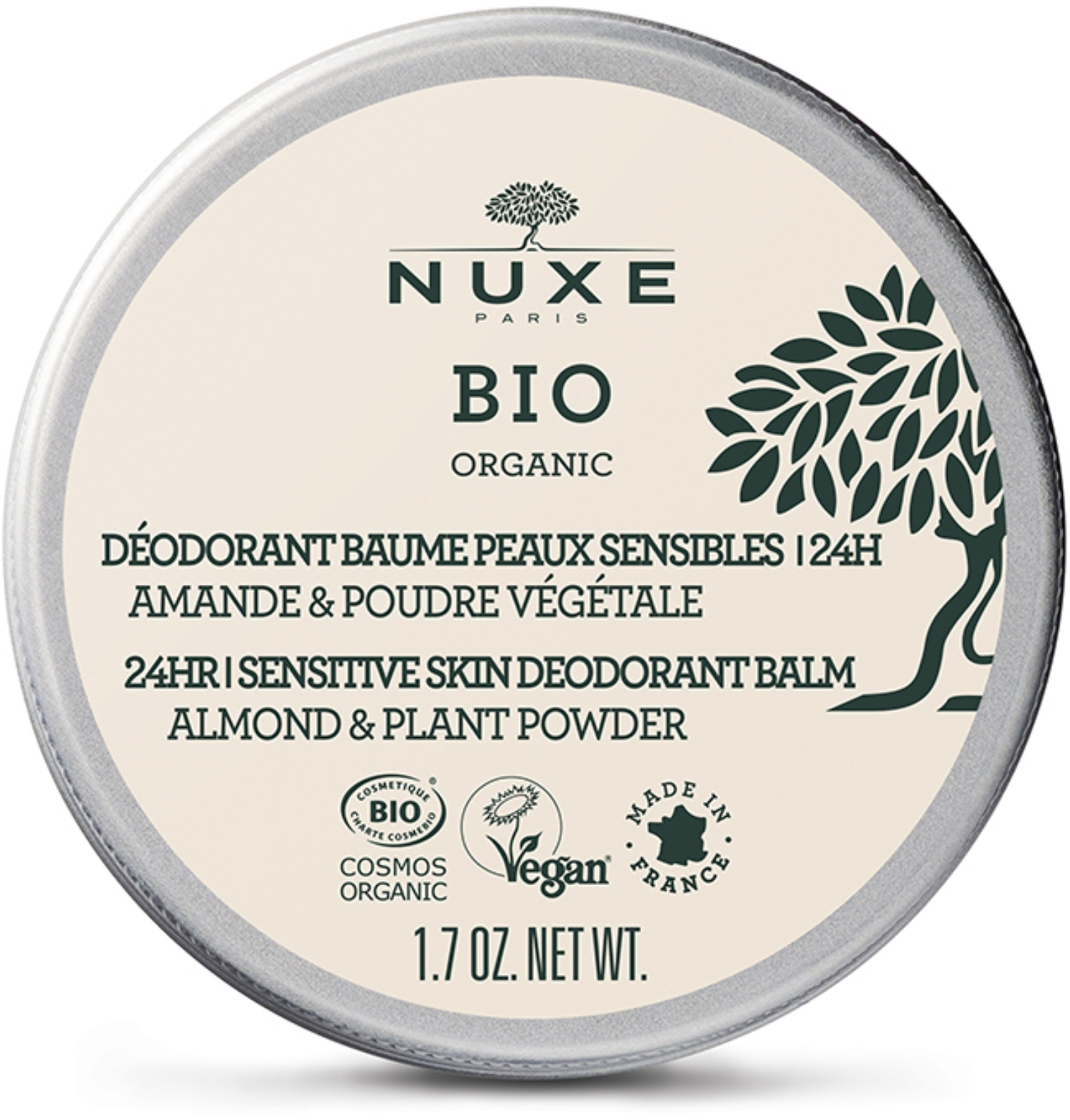 Nuxe Bio Organic 24hr Sensitive Skin Deo Balm 50 ml
